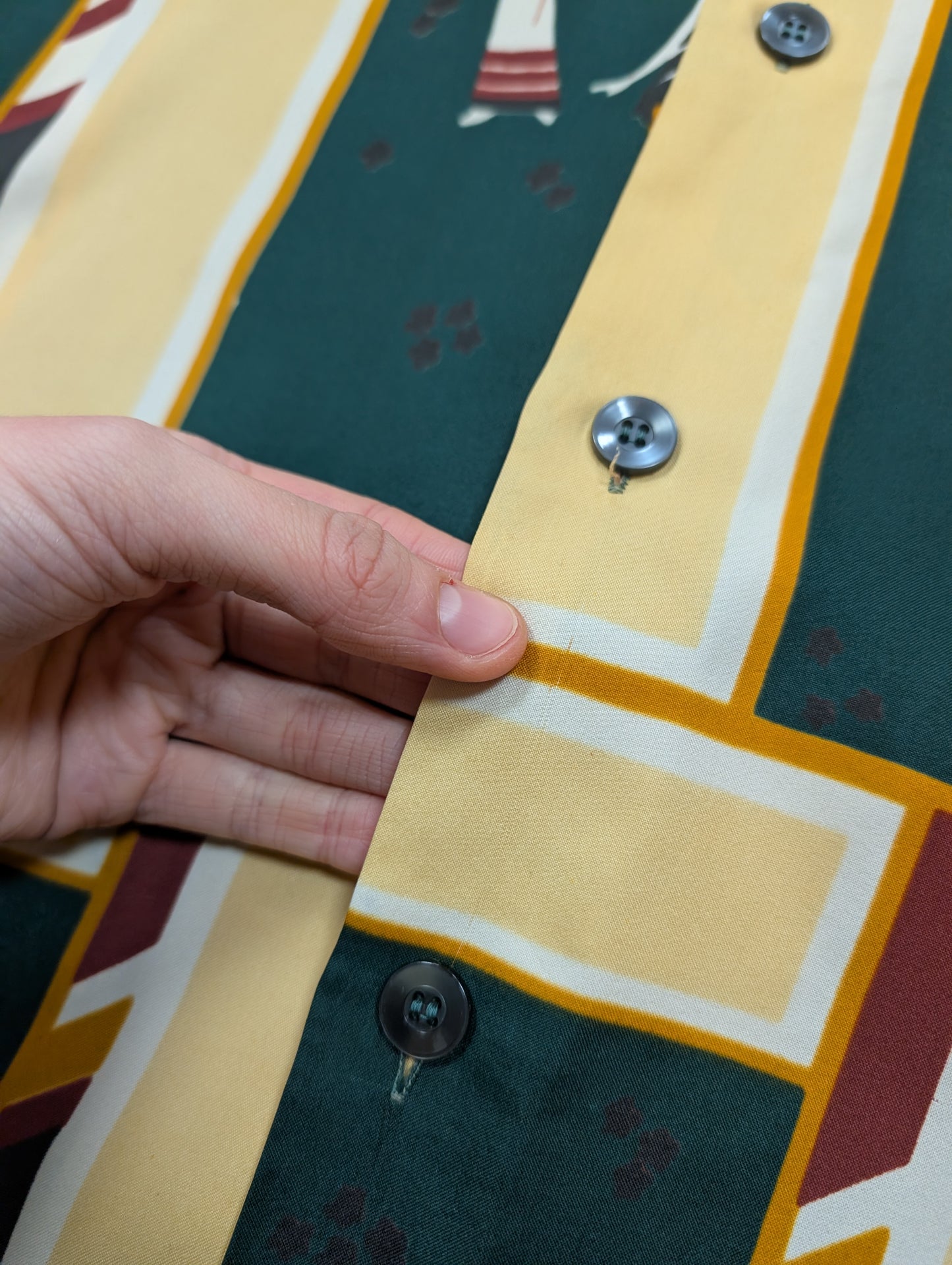 1970s Studio One by Campus novelty print shirt