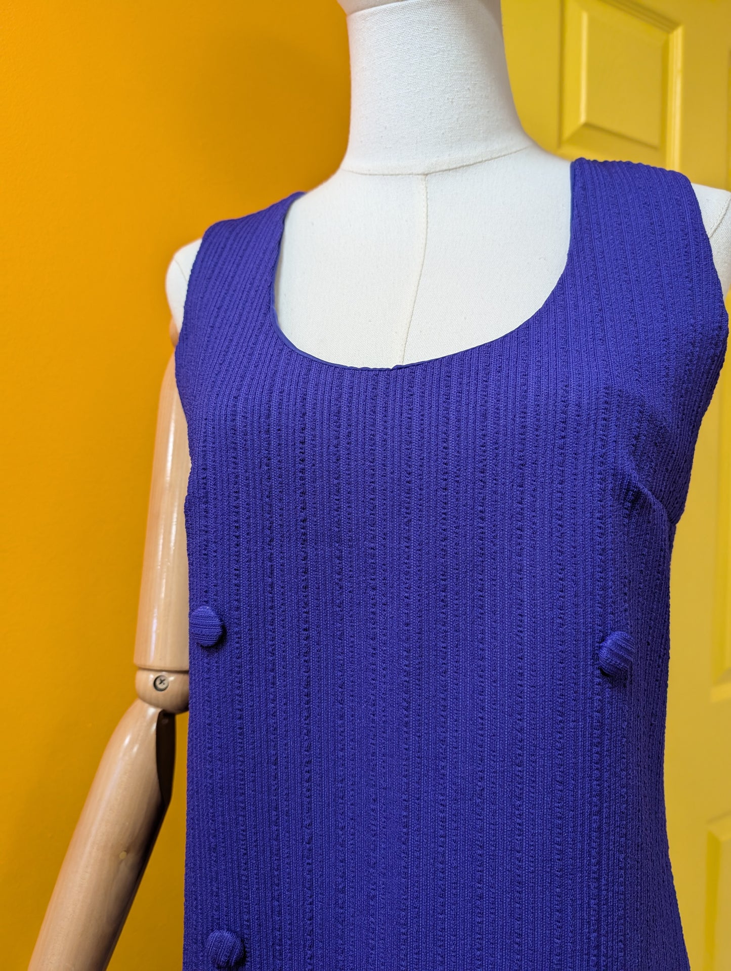 1960s purple dress - S/8/10