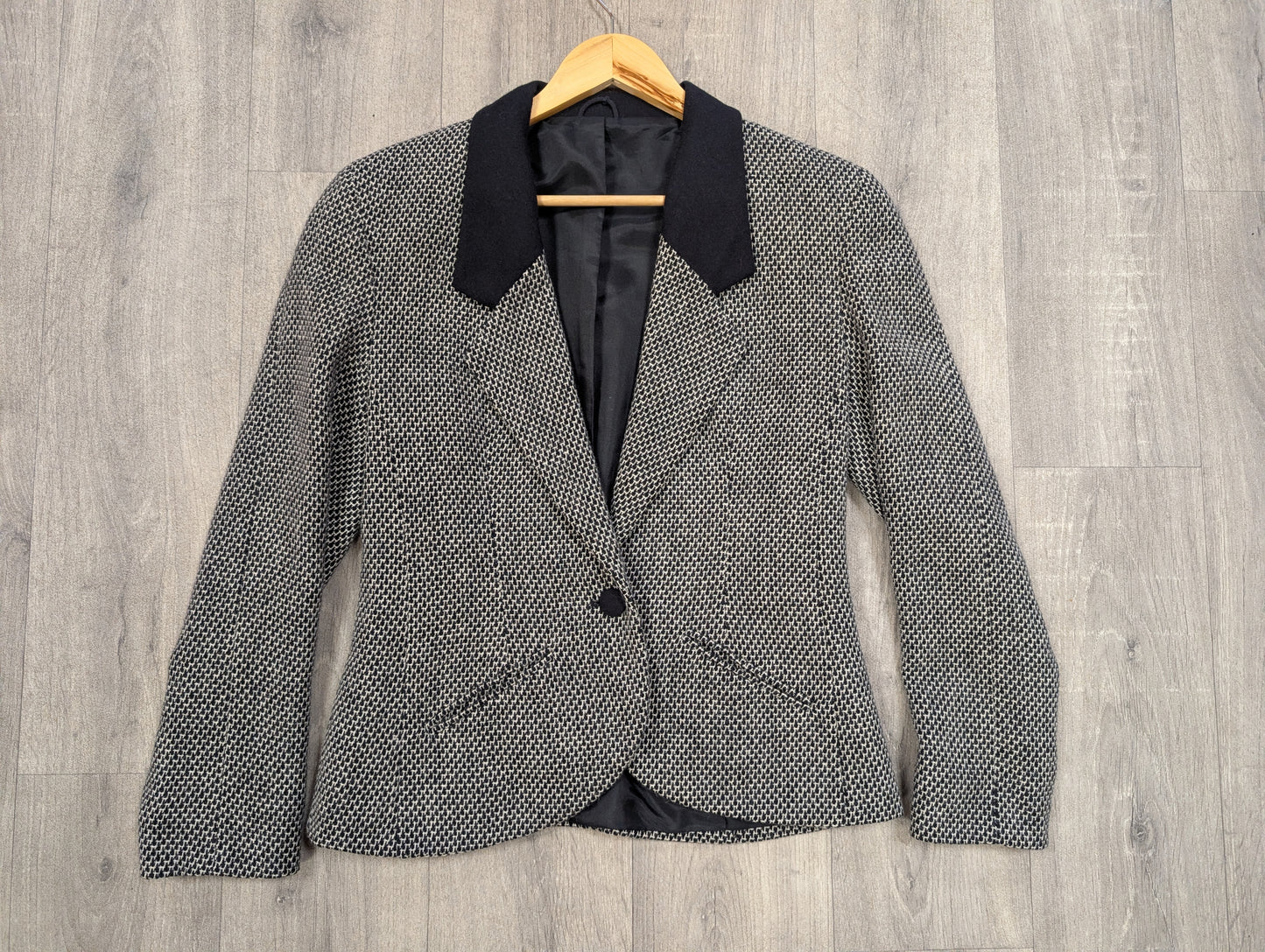 1980s St Michael pure new wool skirt suit - S/10
