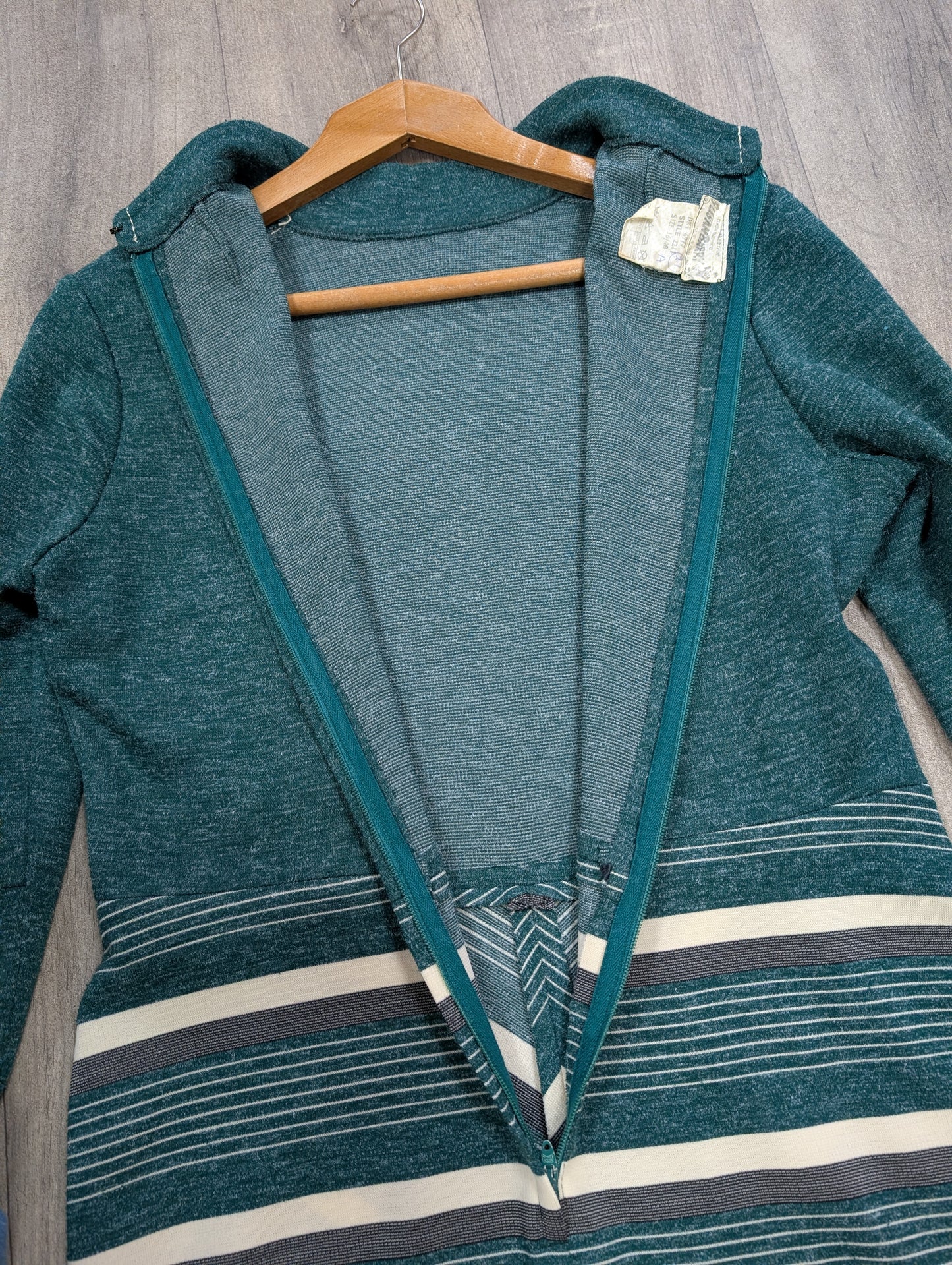1970s Susan Barry green dress - M/14