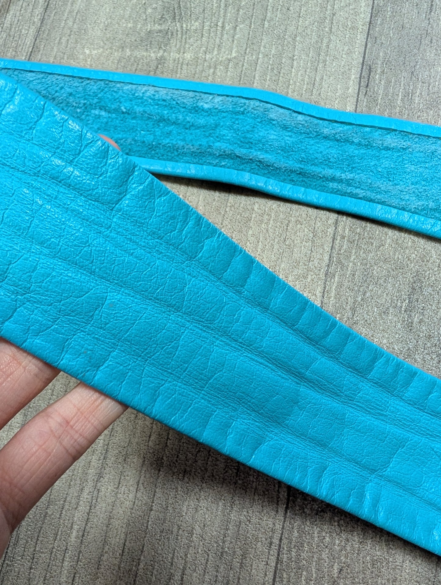 1980s turquoise leather belt