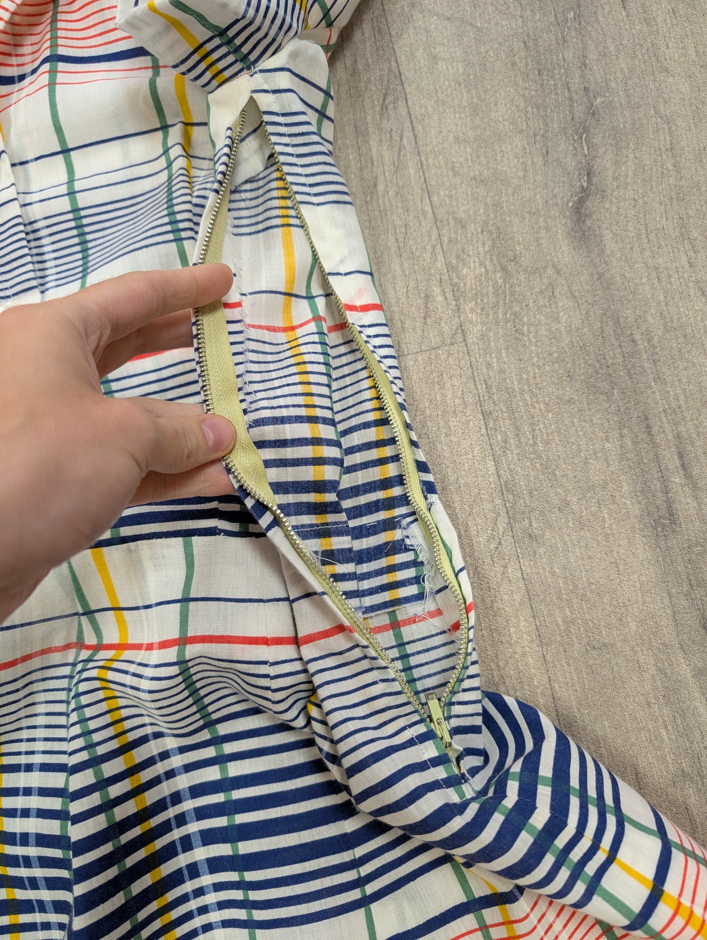 1960s check dress - XS/S/6/8