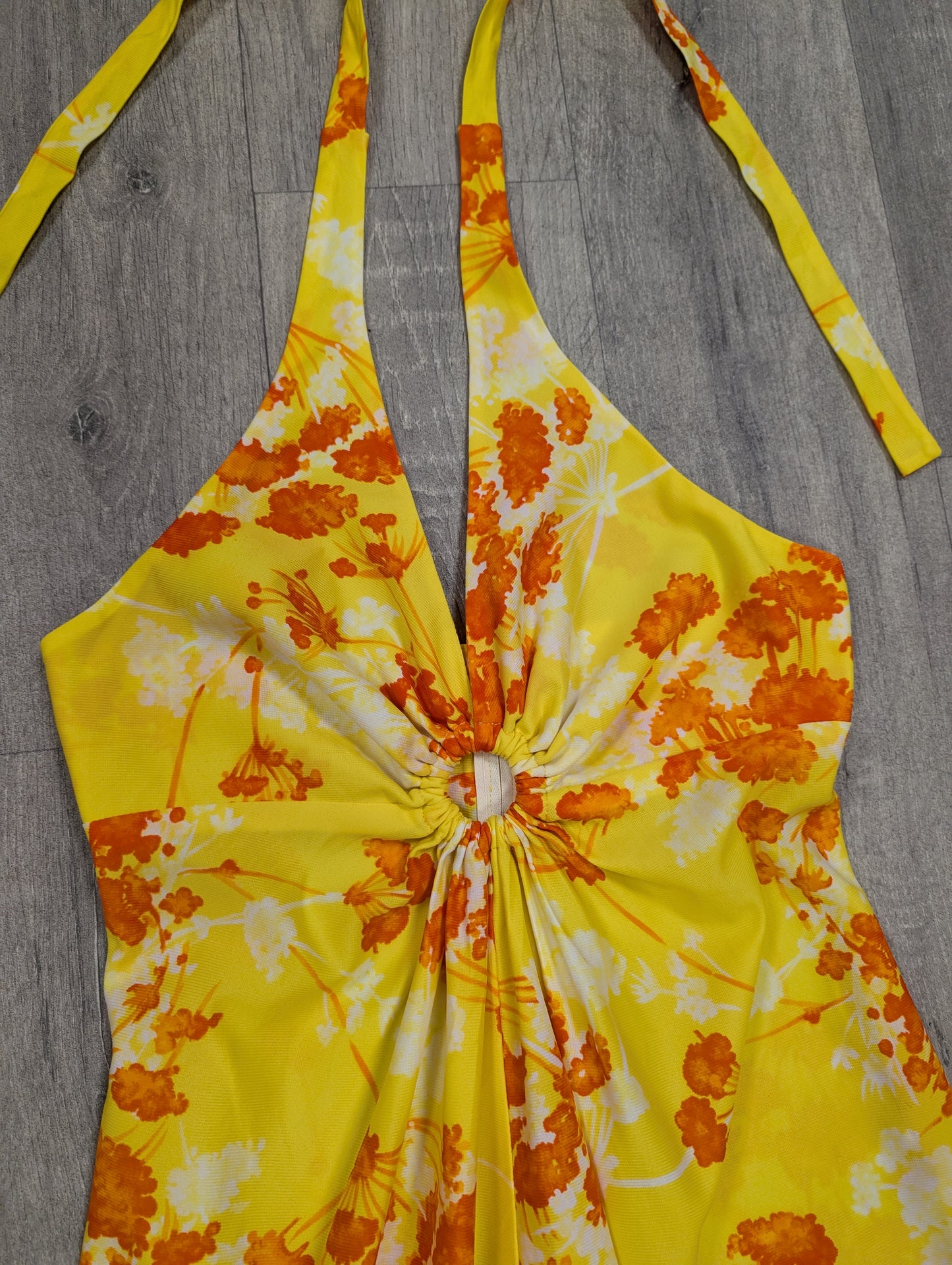 1970s Hawaii Nei halter neck maxi dress - S/8/10