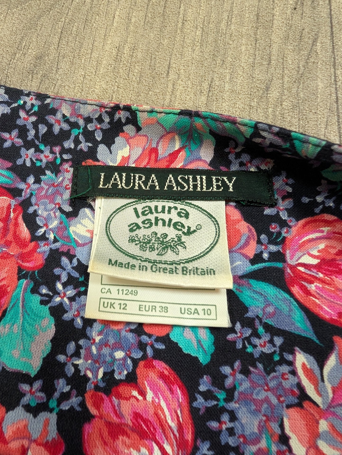 1980s Laura Ashley bow back dress and jacket - S/10