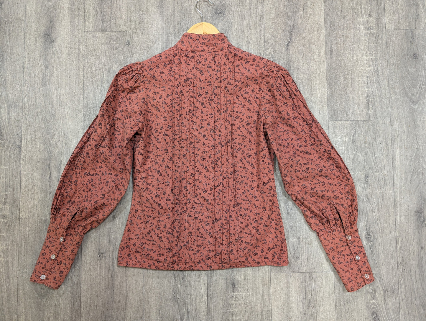 1970s Laura Ashley made in Wales cotton shirt - XS/S