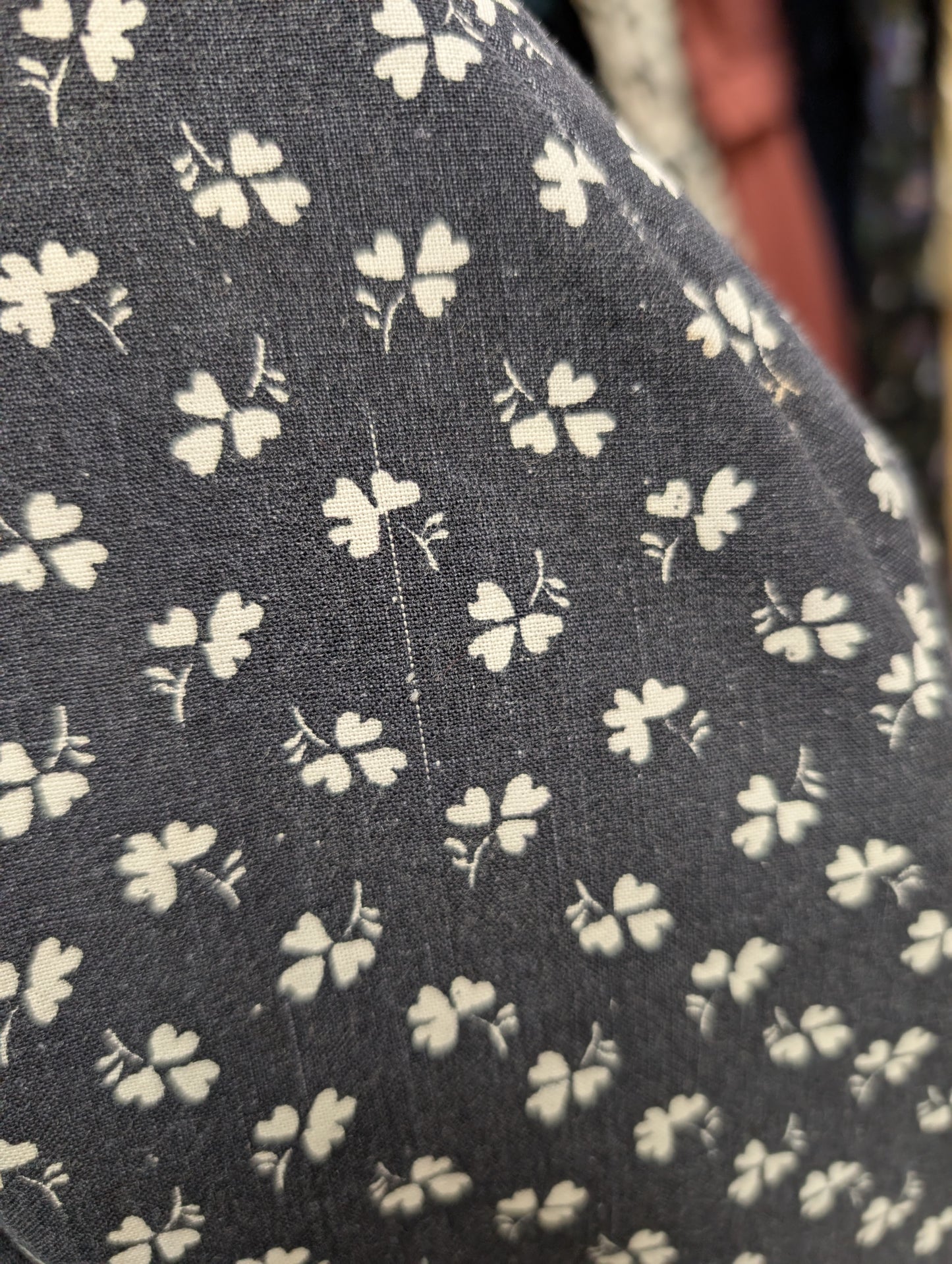1970s Laura Ashley made in Wales clover print cotton dress - S/8/10