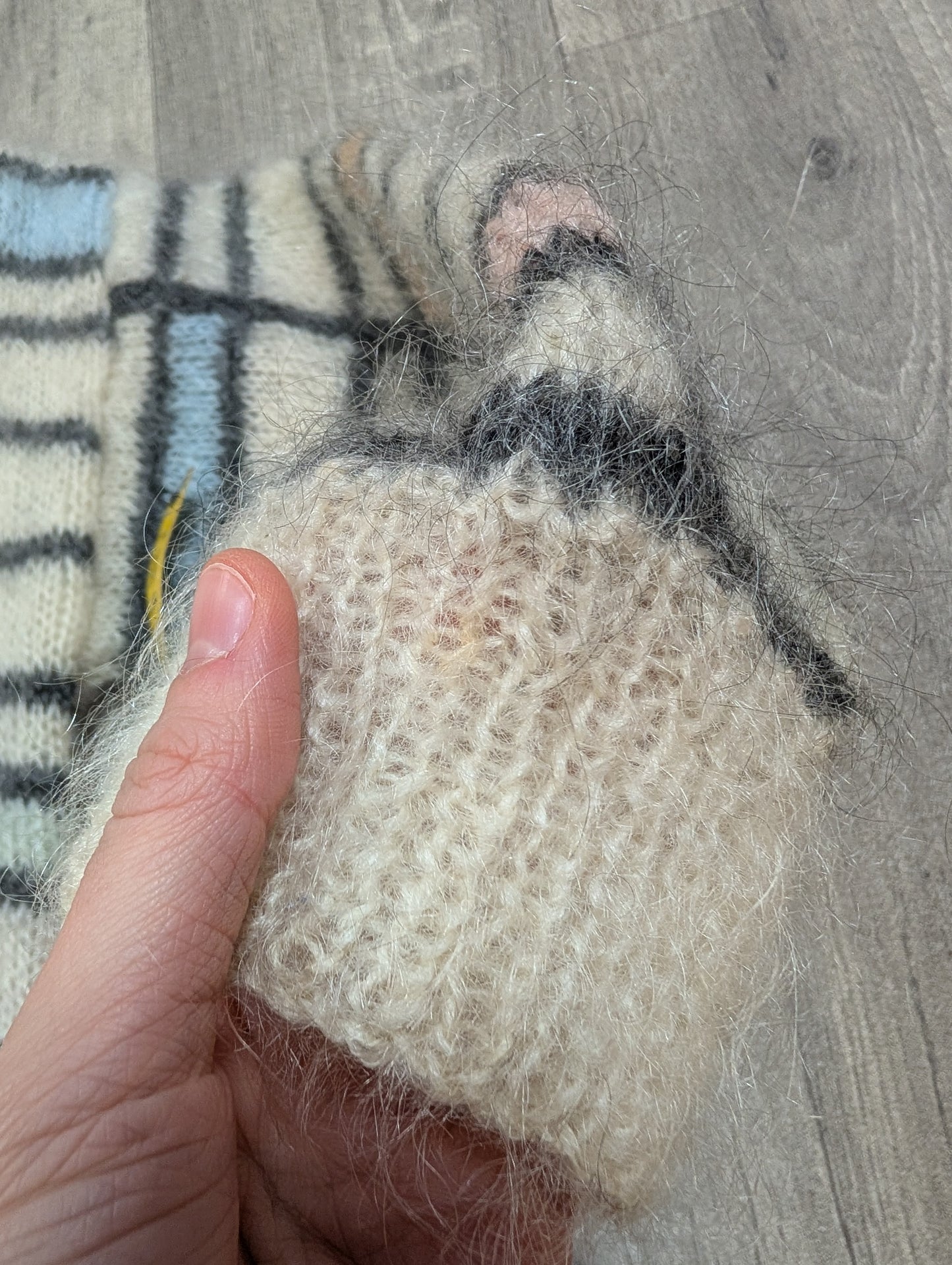 1980s Manhattan mohair/wool blend jumper - S/M
