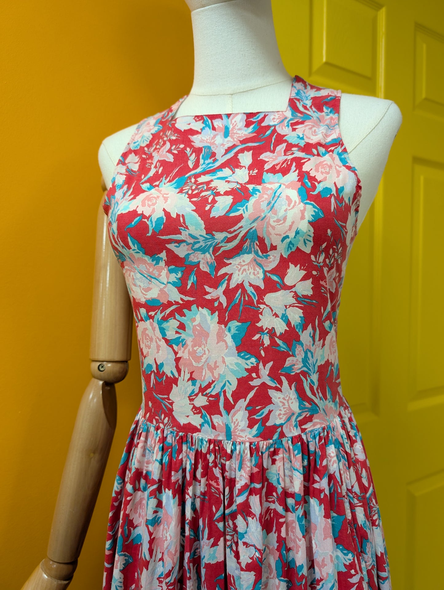 1980s Laura Ashley floral cotton dress - XS/6