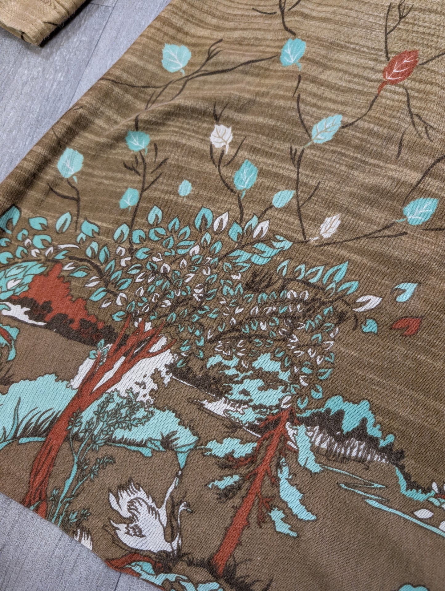 1970s Louis Caring autumnal novelty print dress - XS/S/6/8