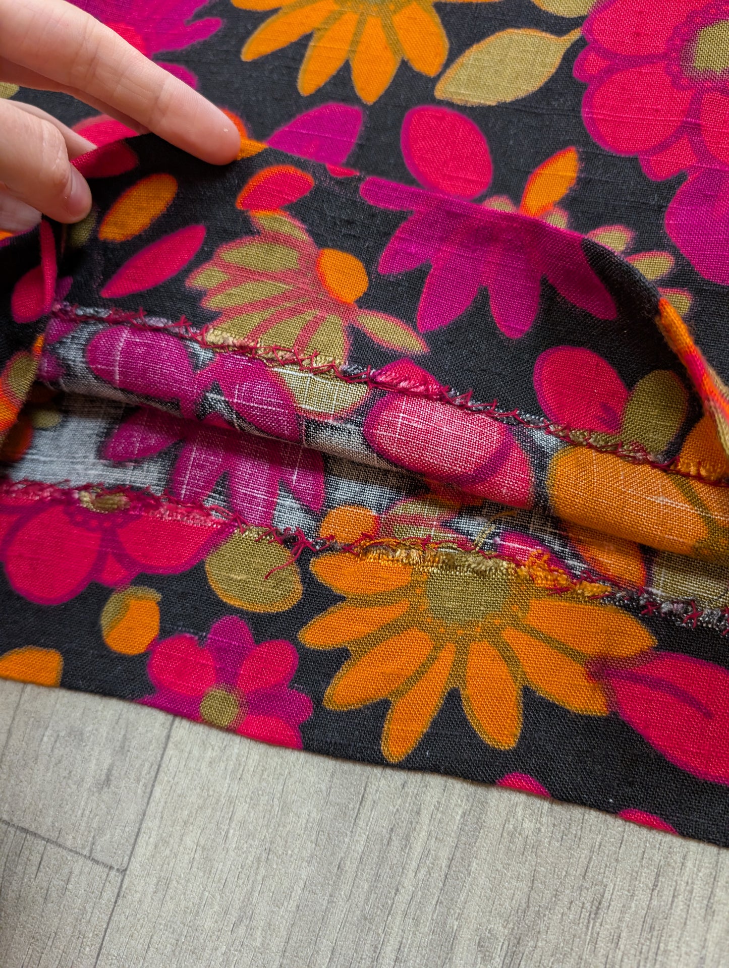 1960s Carnegie floral dress - S/8/10