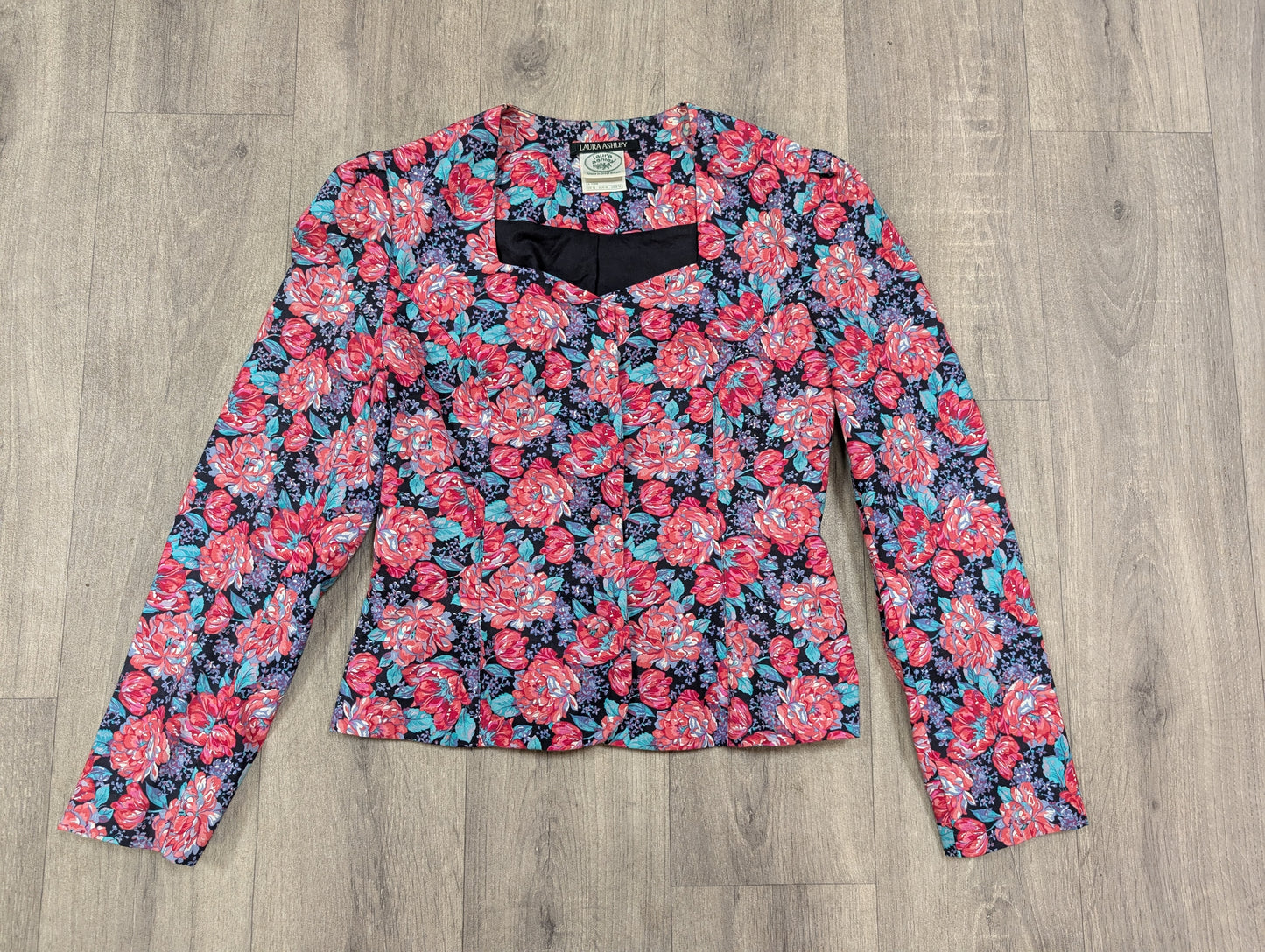 1980s Laura Ashley bow back dress and jacket - S/10