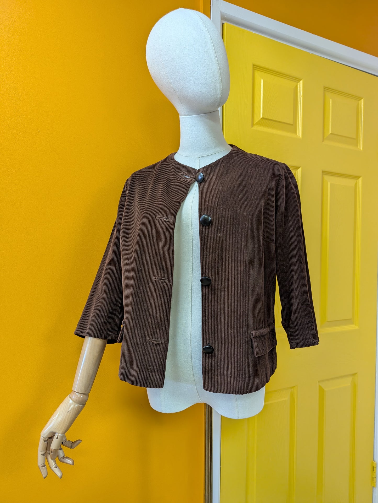 1960s brown corduroy jacket - S