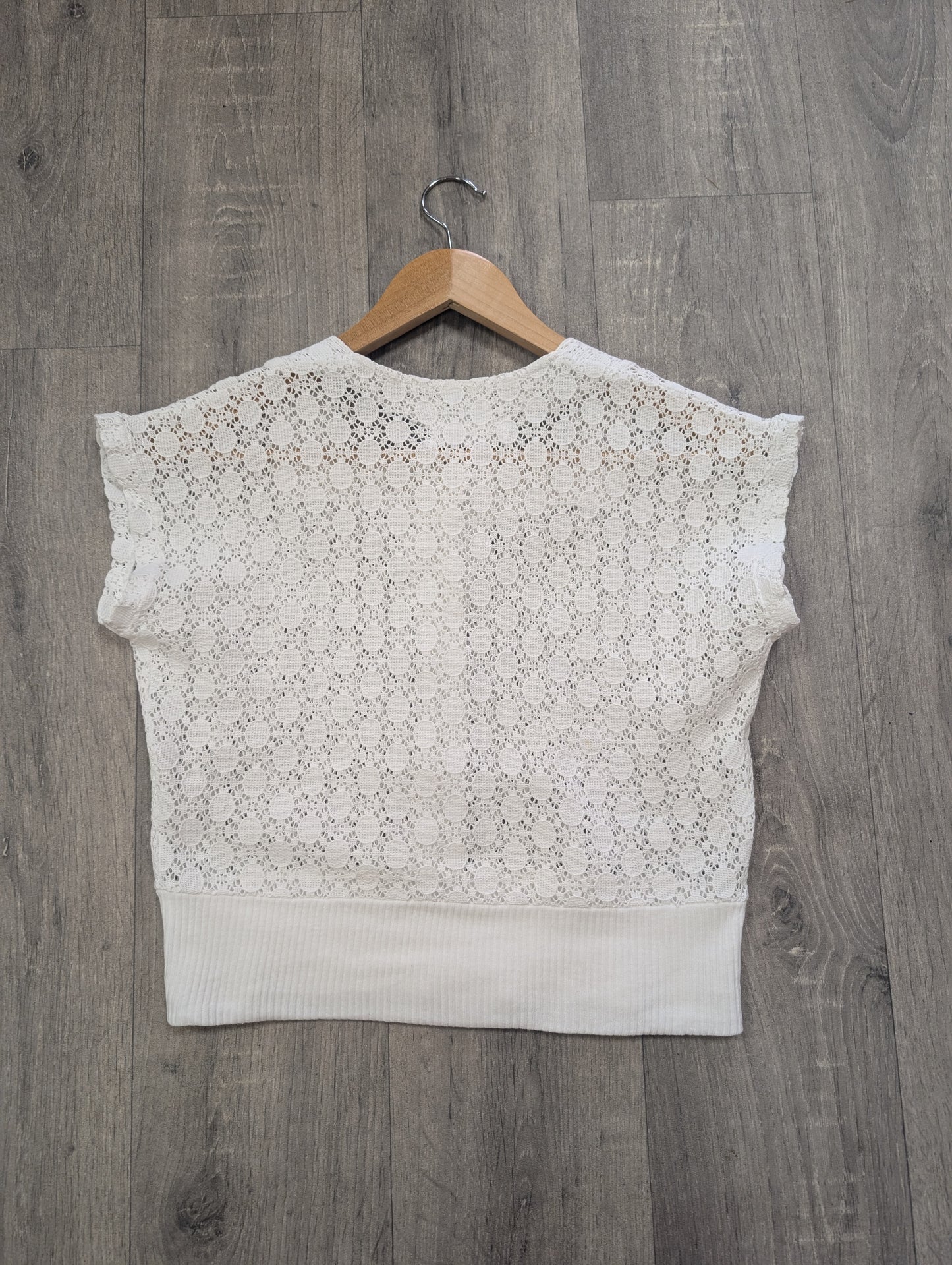 1950s Helen Bond white top - XS/S