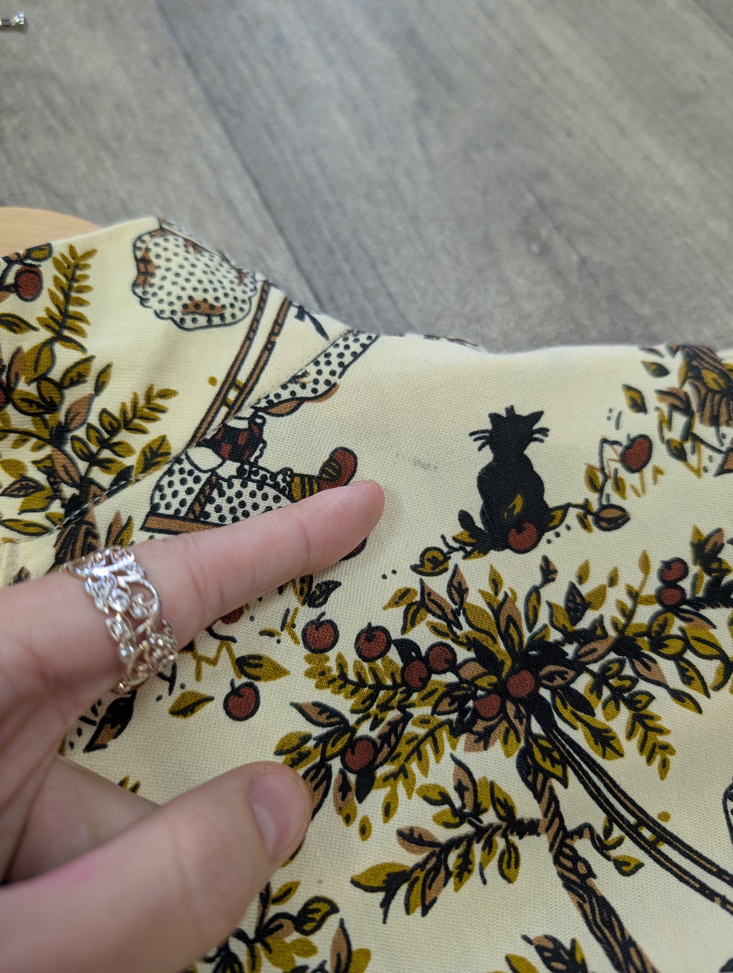 1970s Marion Donaldson novelty Holly Hobbie print maxi dress - XS/S/6/8