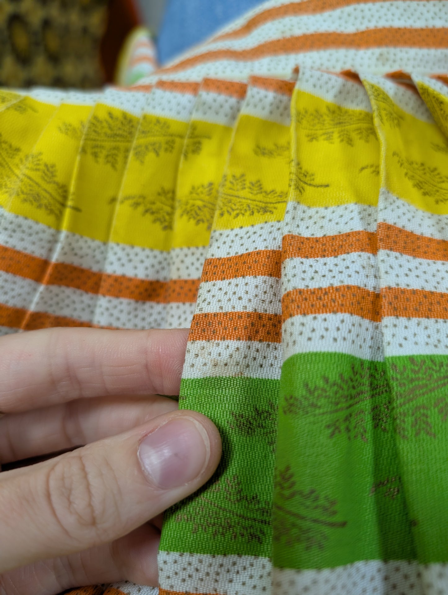 1950s Sportaville boussac cotton skirt - 26" waist