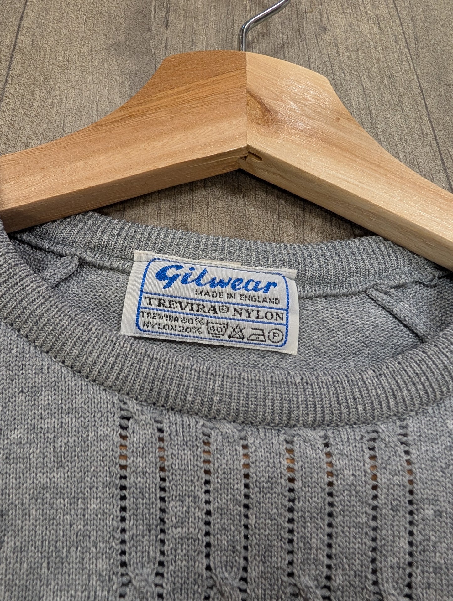 Gilwear grey nylon jumper -M/L