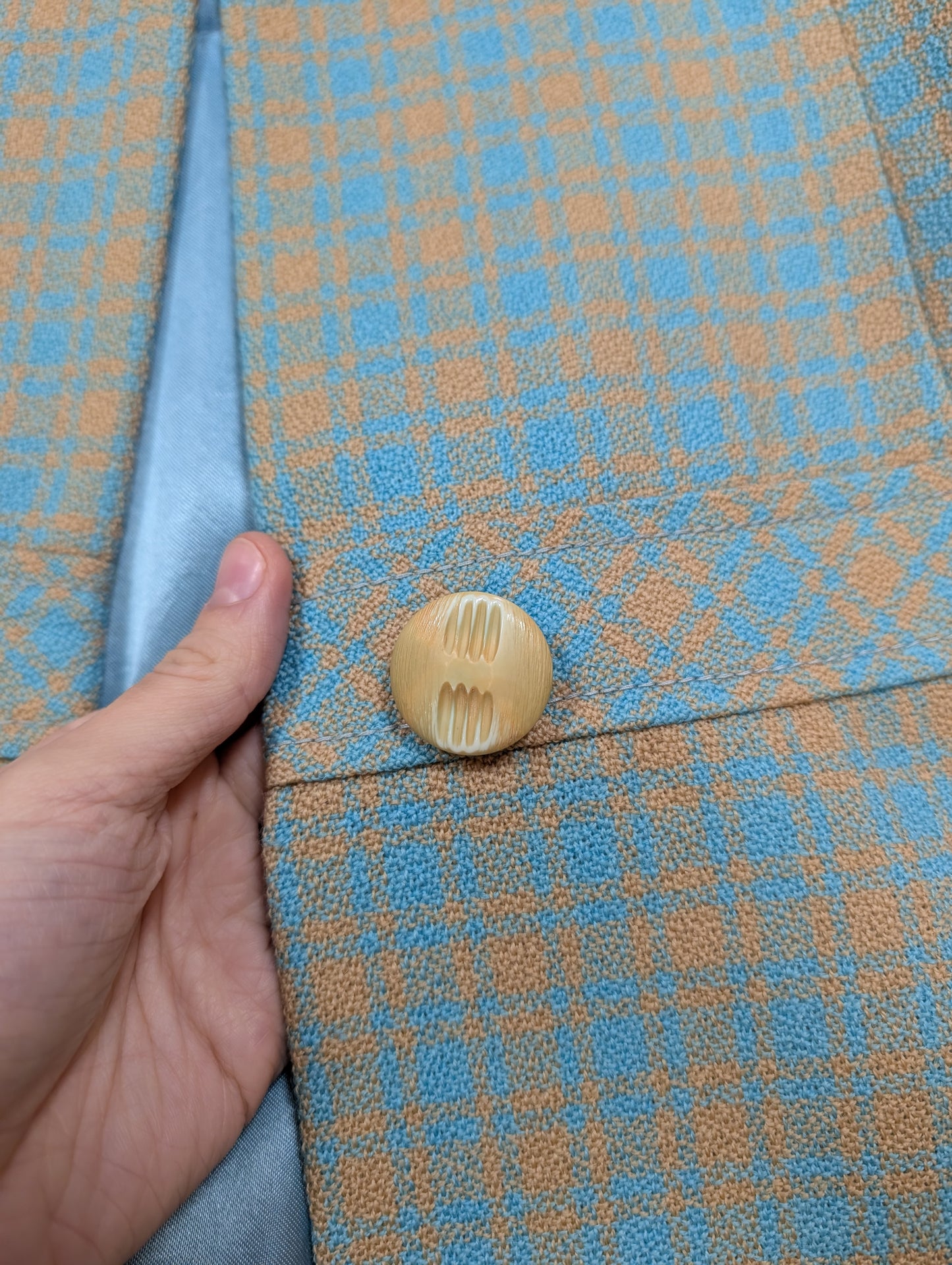 1960s Aubrey Segal check coat - S