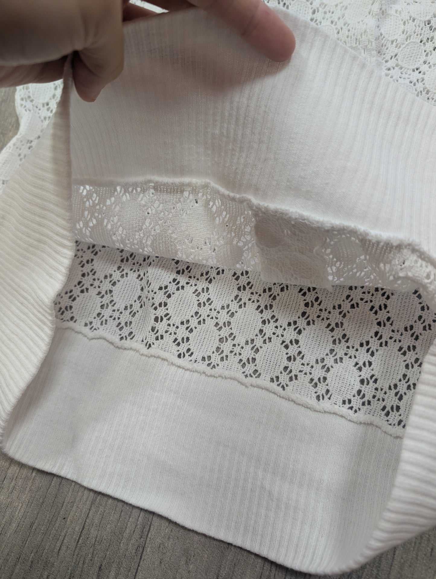 1950s Helen Bond white top - XS/S