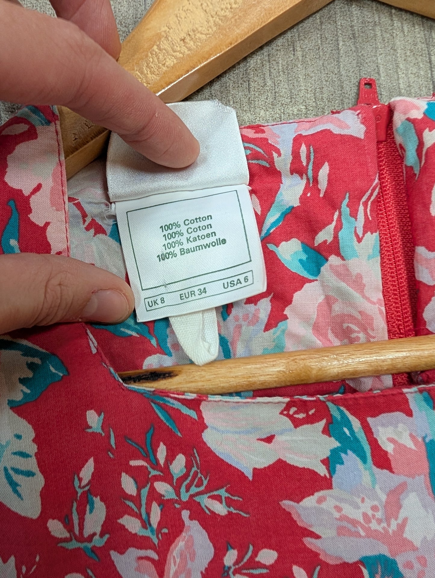 1980s Laura Ashley floral cotton dress - XS/6