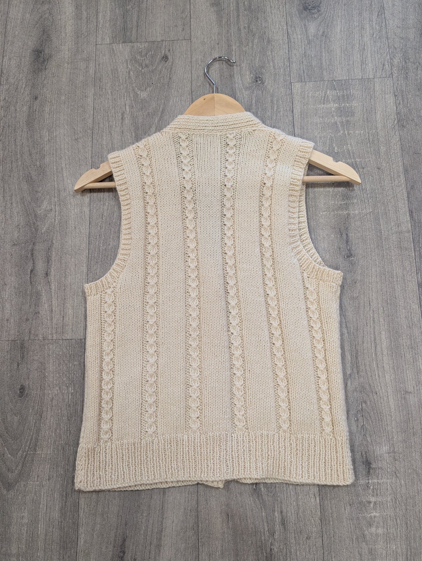 Hand knitted waistcoat/vest - XS/S