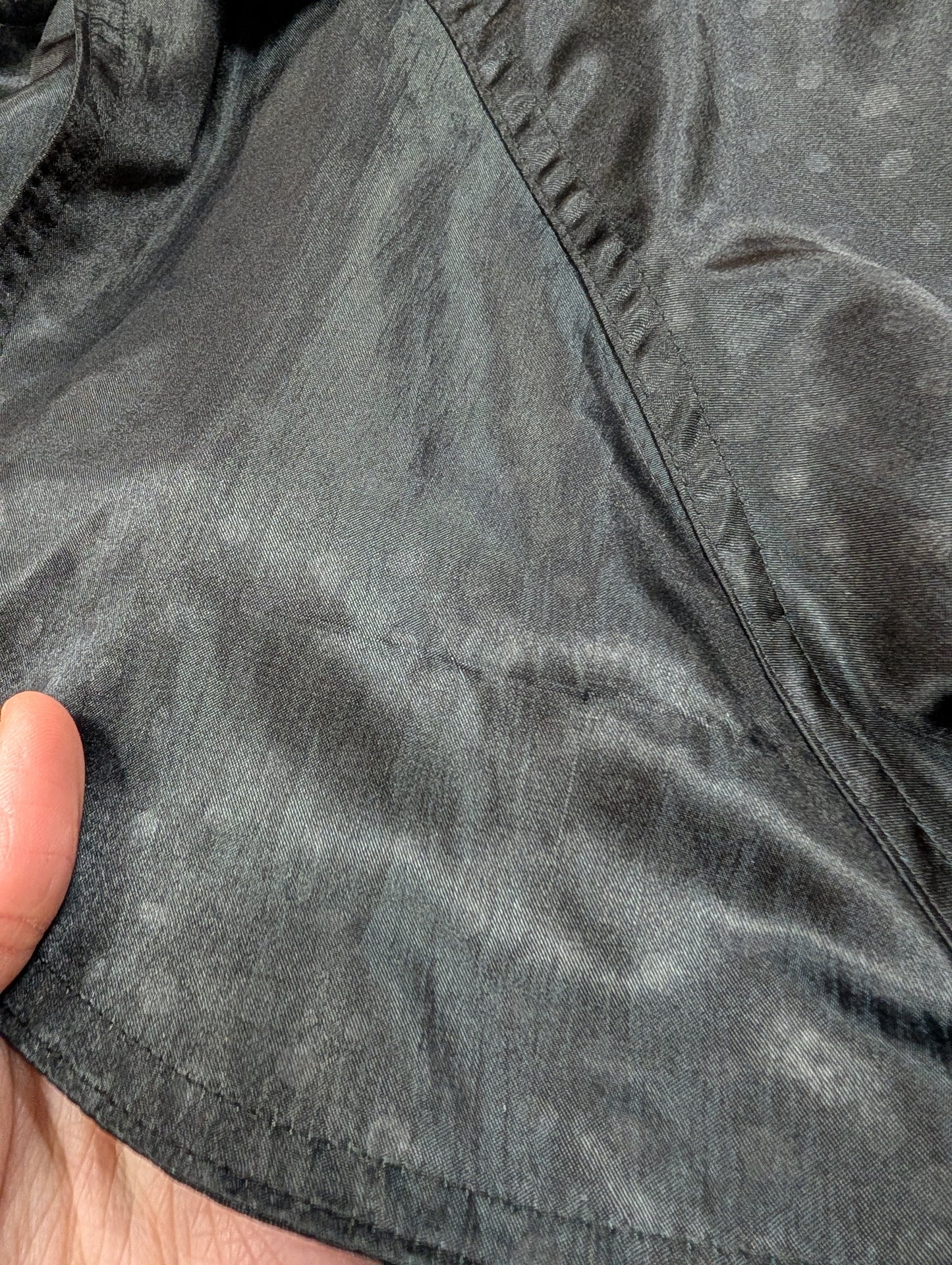 1980s 4 Seasons black trench coat - S/M