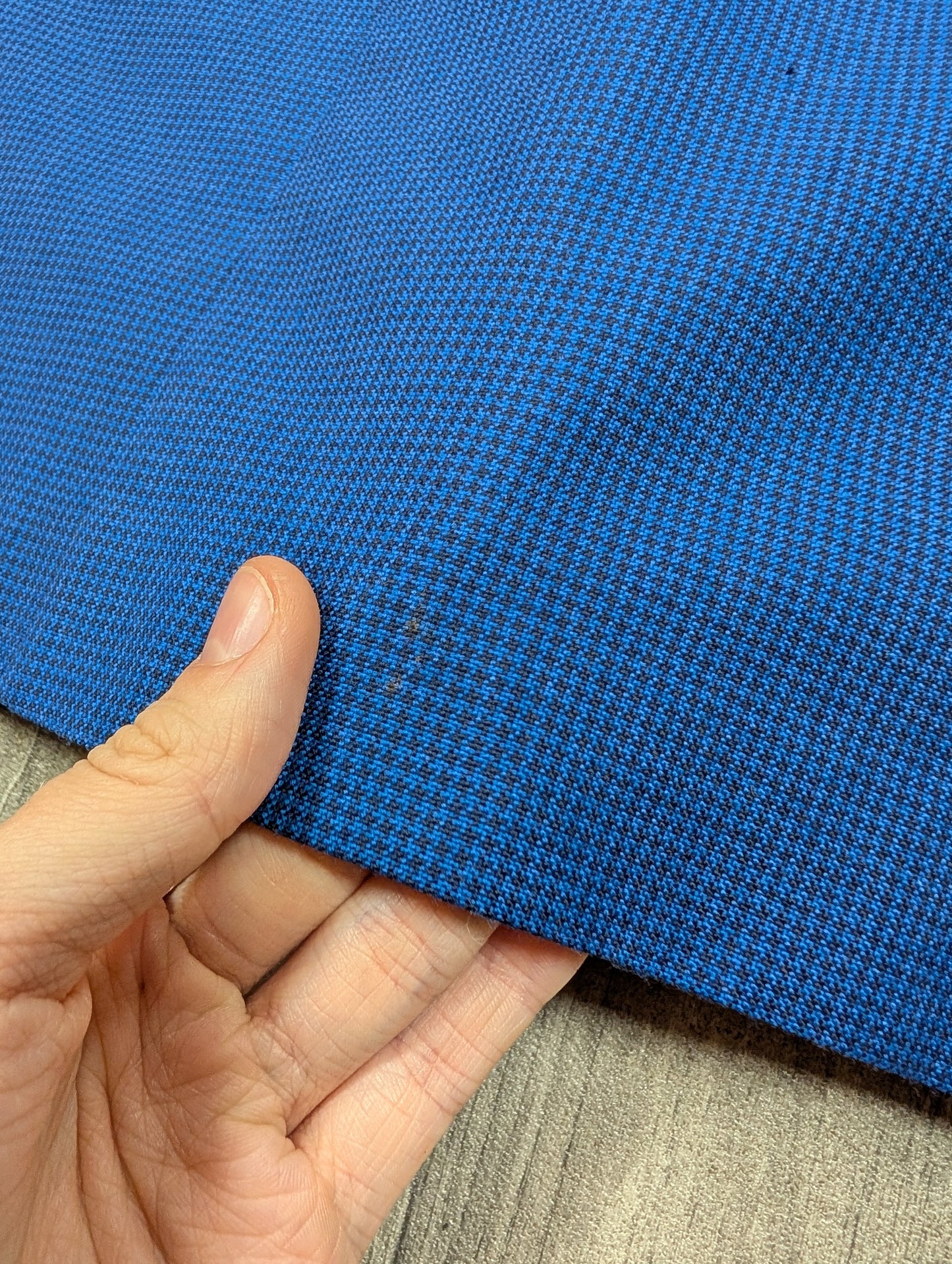 1960s blue check three piece suit - S/8