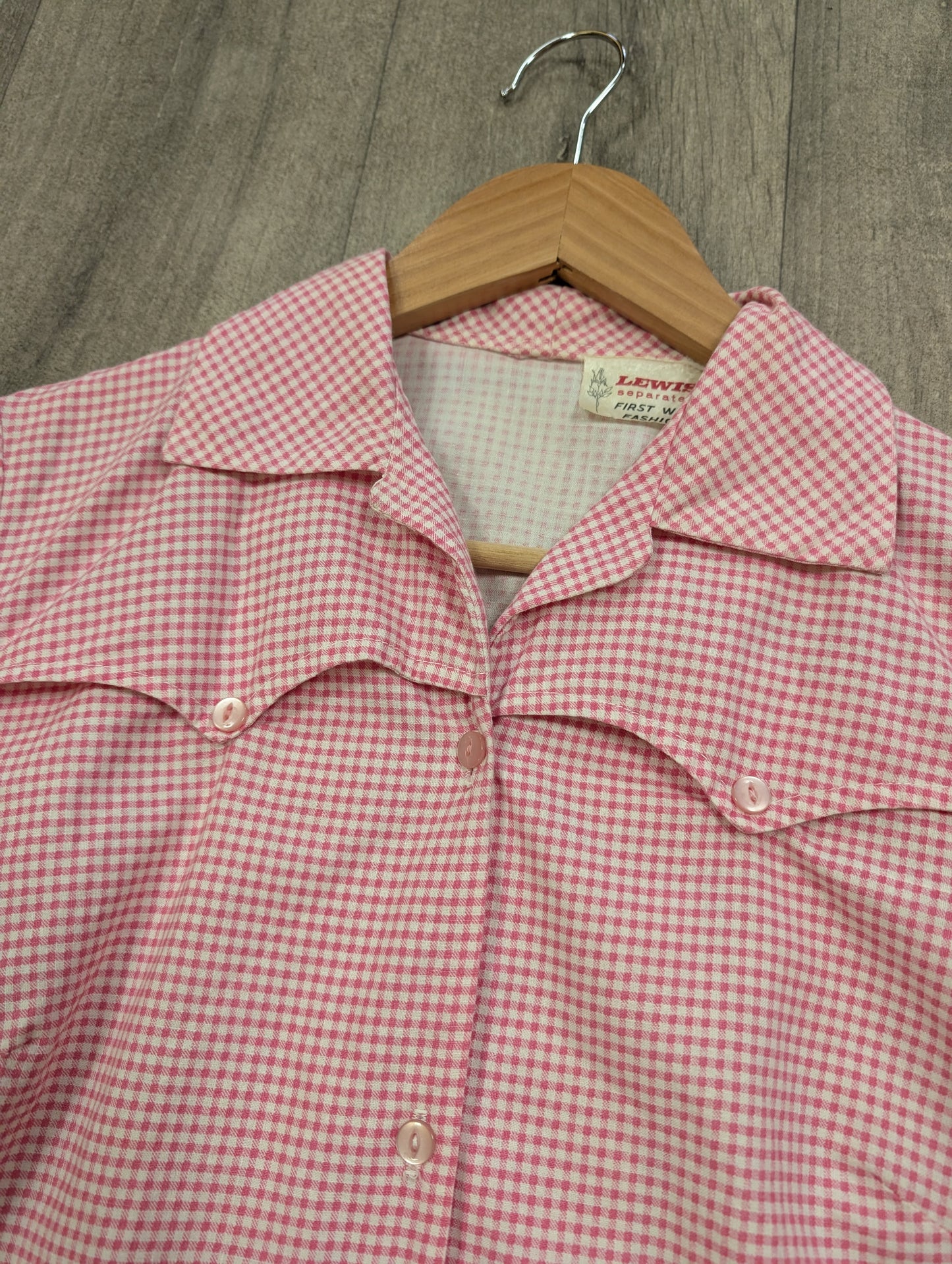 1950s Lewis Separates cotton western shirt - S/M/10/12