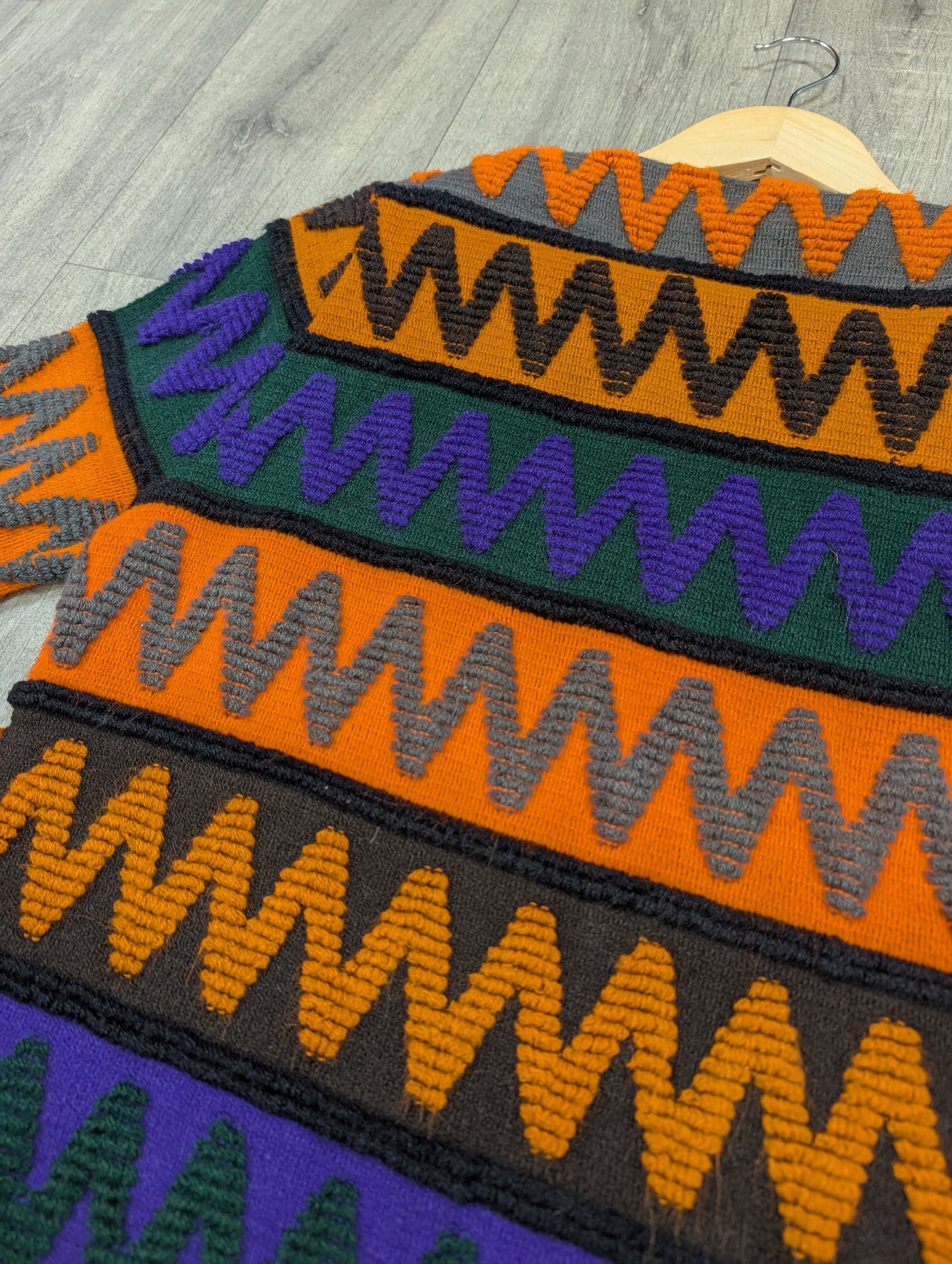1960s Pant-Man textured jumper
