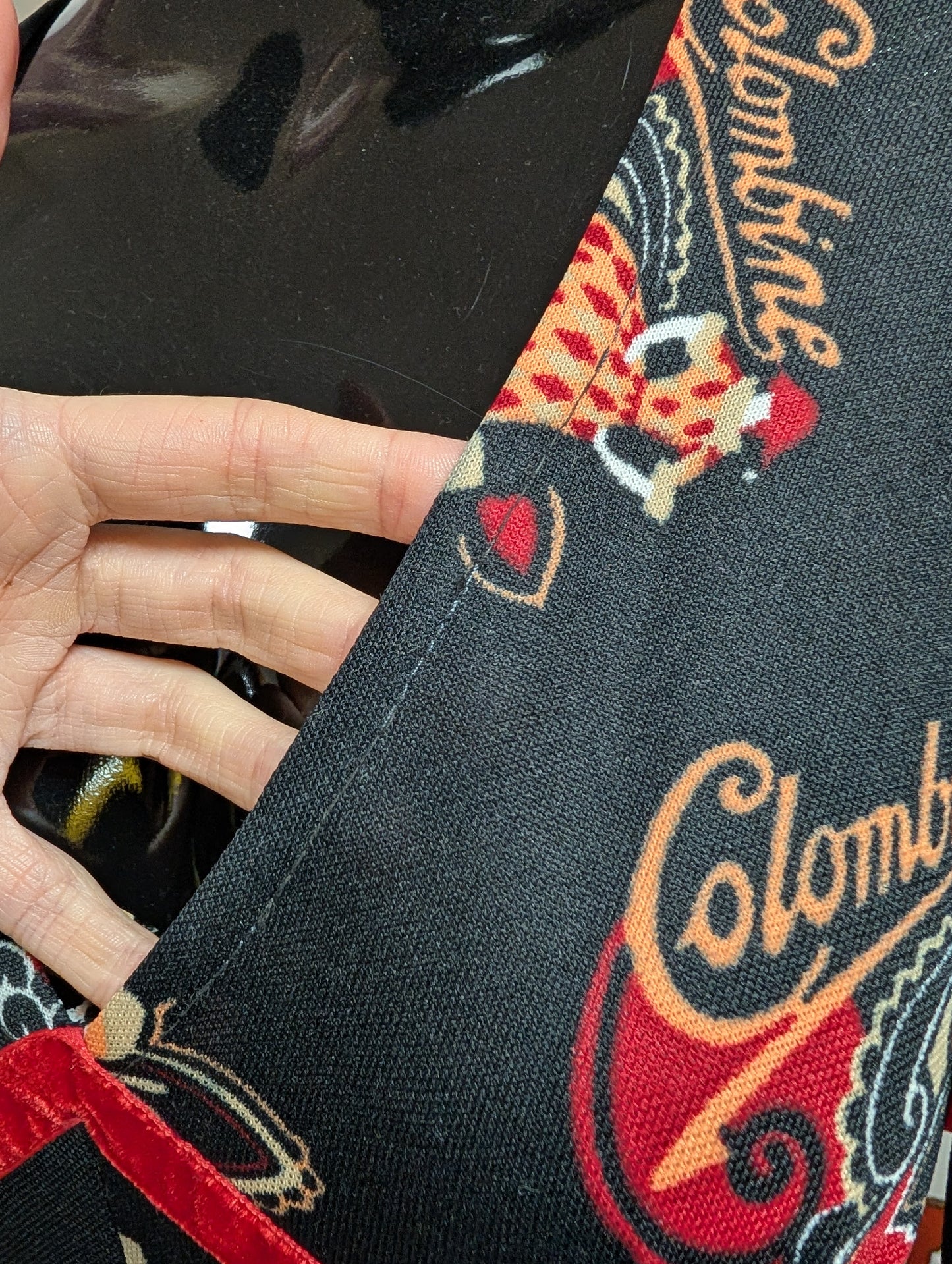 1970s Columbine novelty print maxi dress - S/8/10