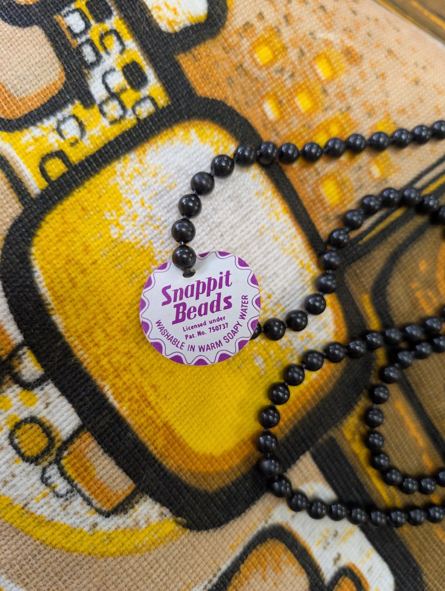 50s/60s Snappit Beads black
