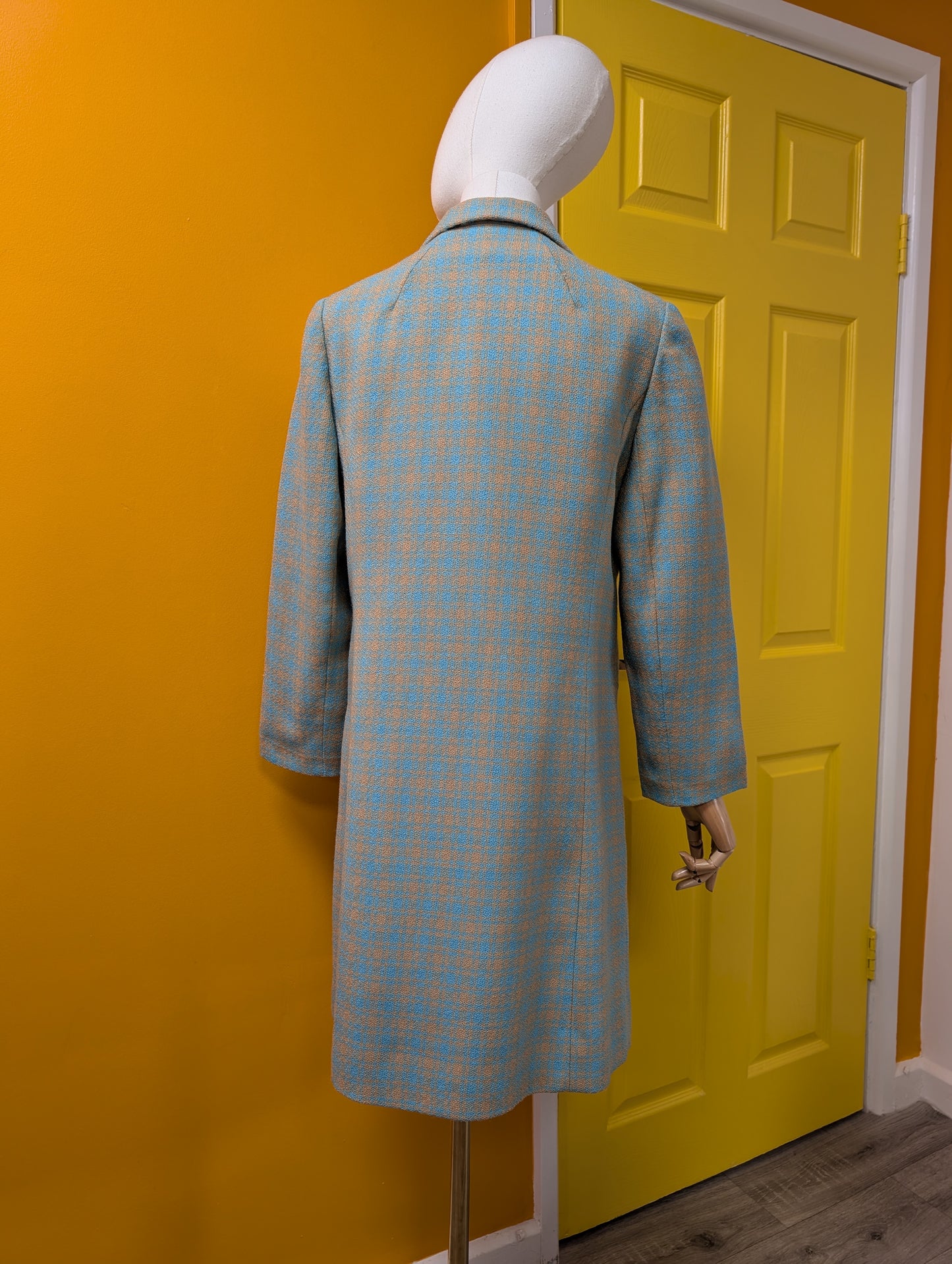 1960s Aubrey Segal check coat - S