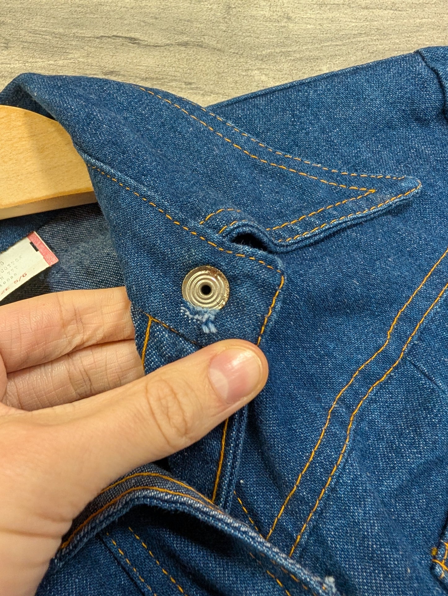 1970s denim mini dress - XS/6