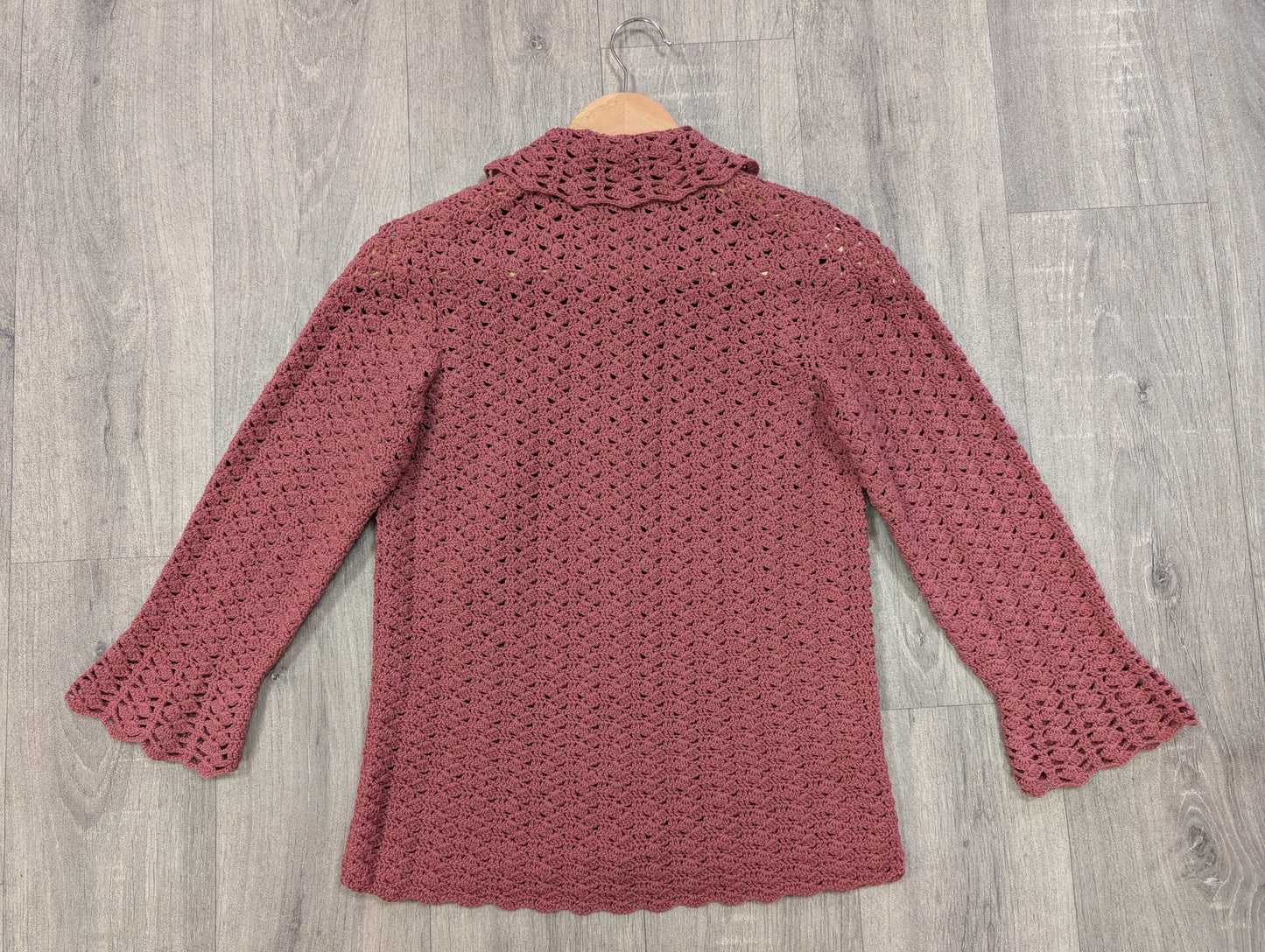 1960s crocheted cardigan - XS/S