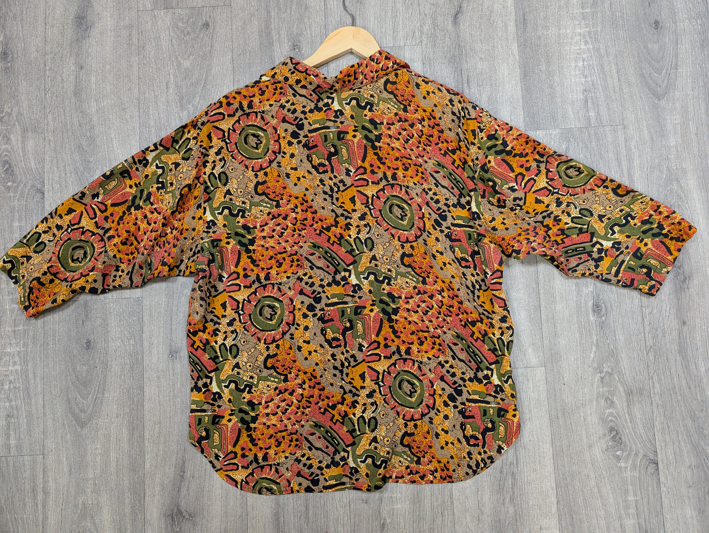 1980s Maygene rayon shirt - M/L