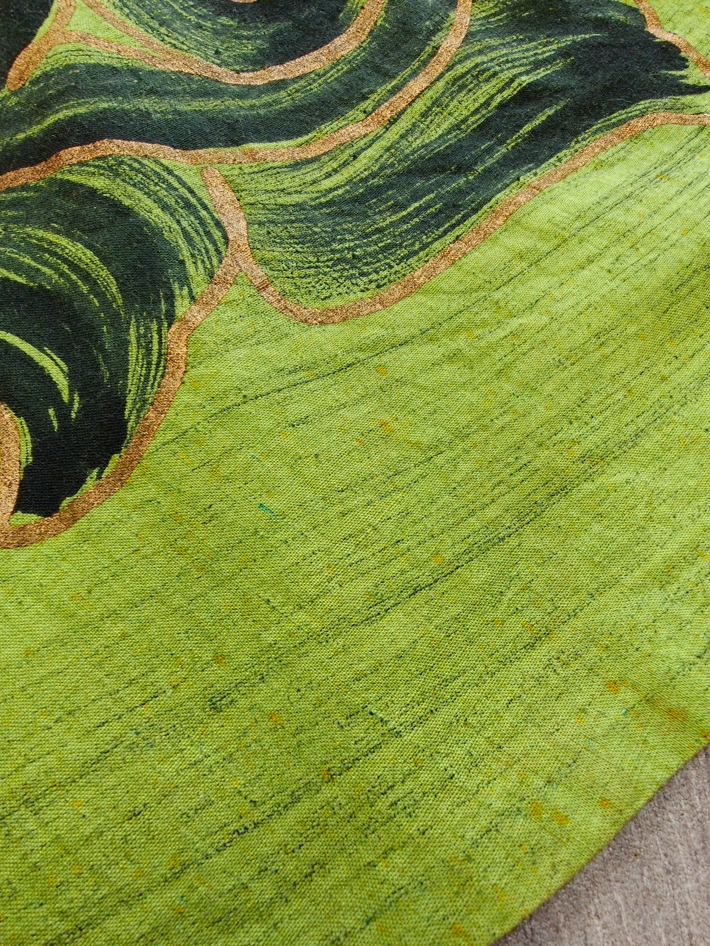 1950s Tel-Art hand painted Mexican full circle cotton skirt - XS/S