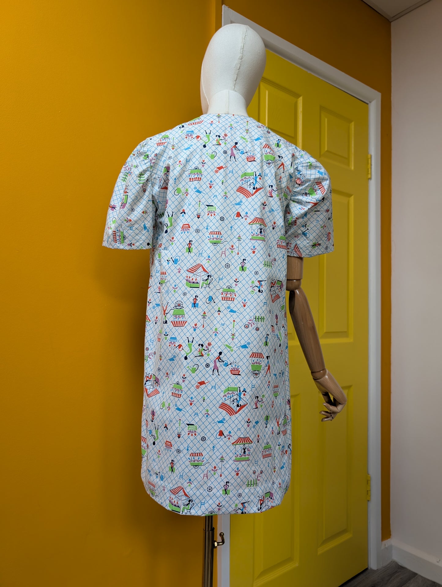 Novelty print cotton house coat/jacket - XS/S