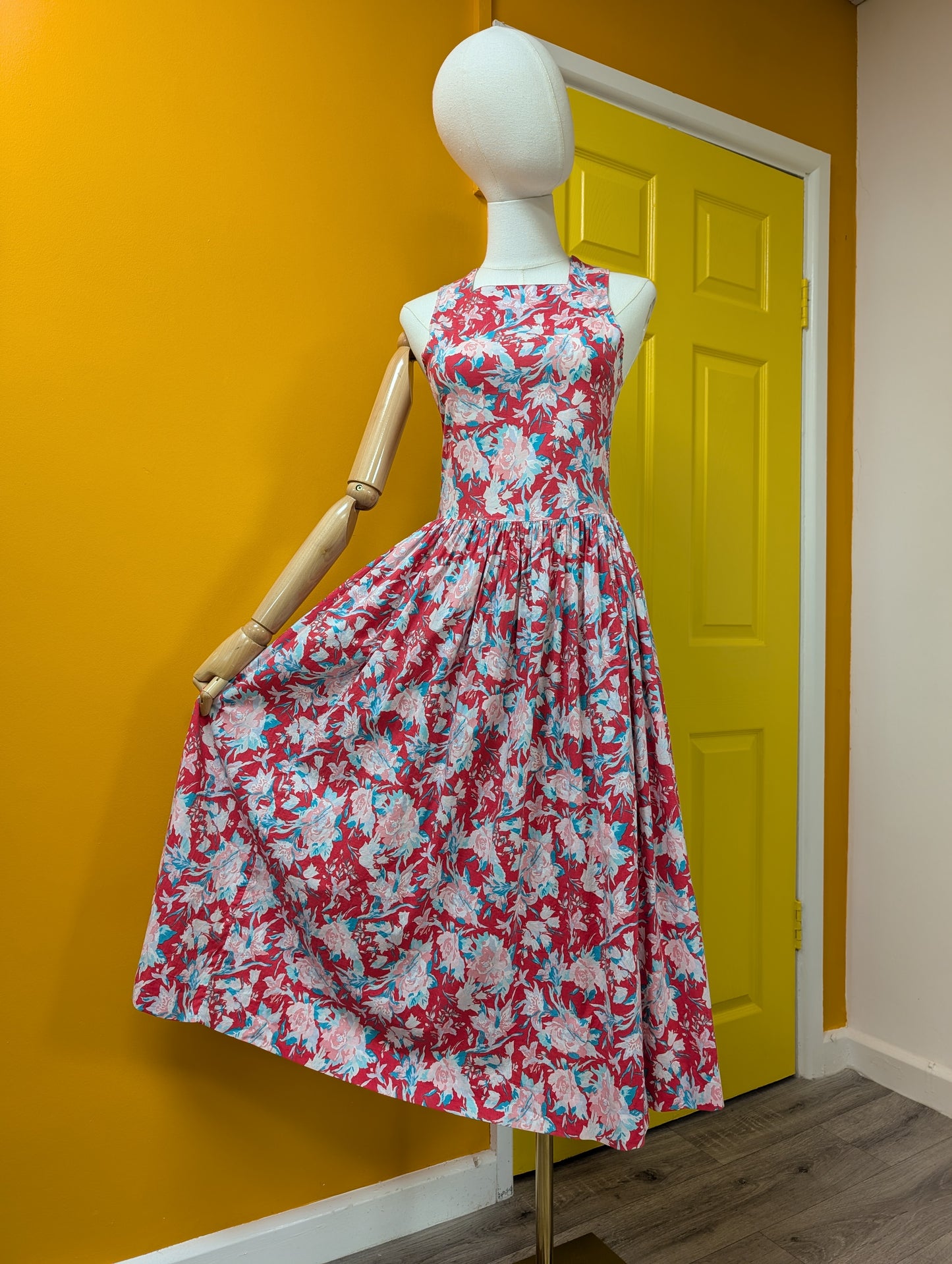 1980s Laura Ashley floral cotton dress - XS/6