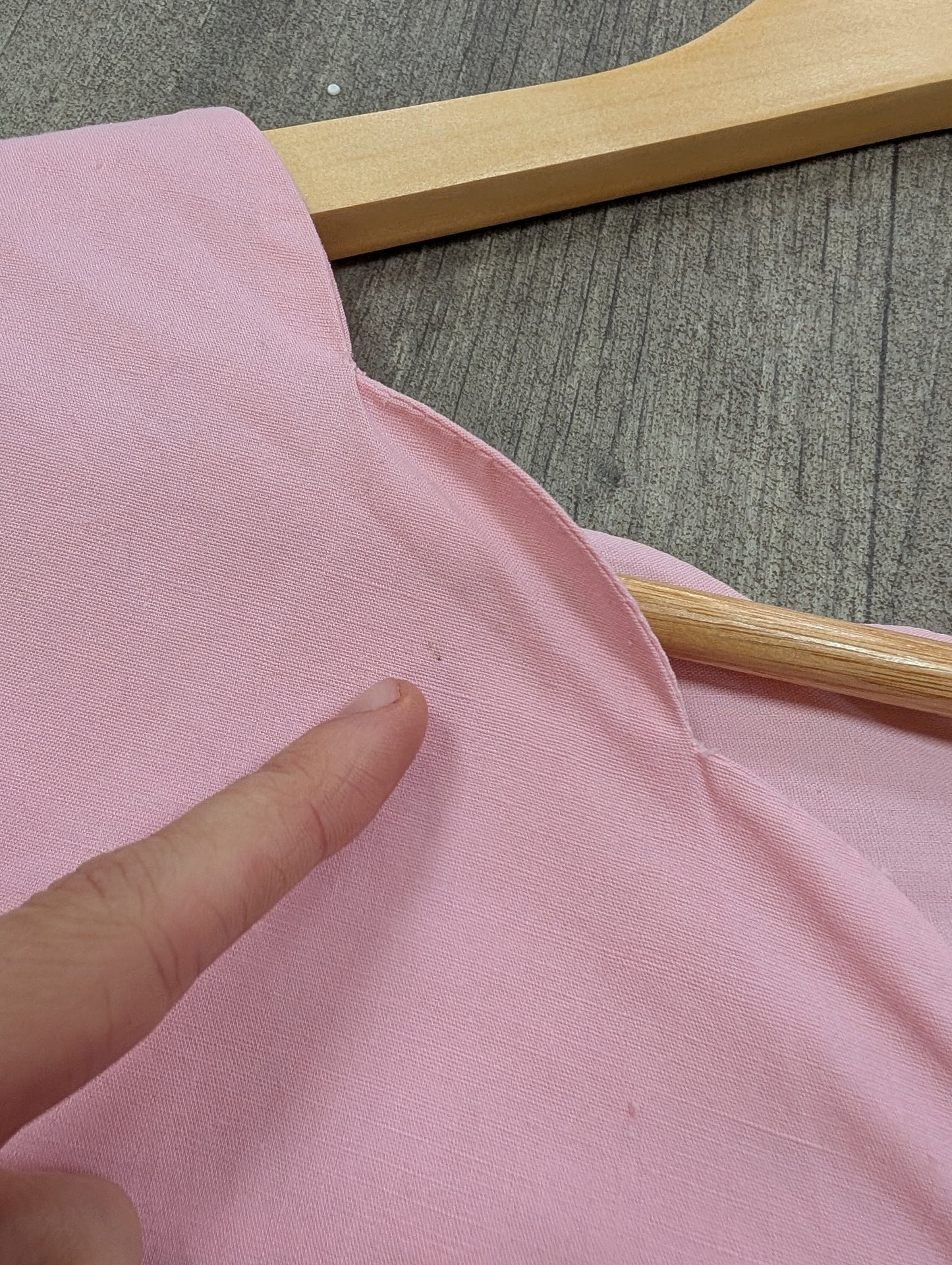 1950s Red Girl pink cotton top - M