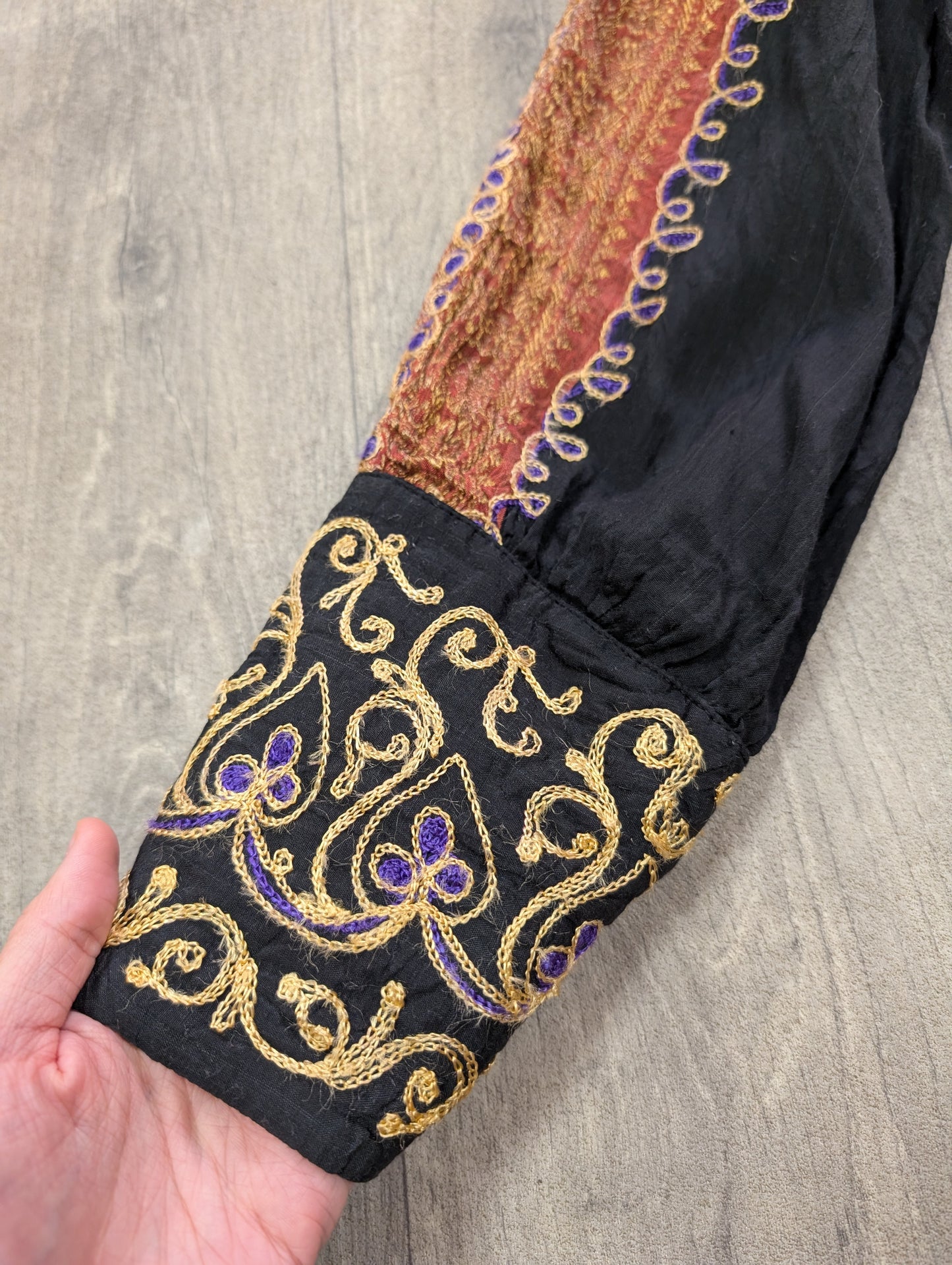 Ayesha's Ayesha Davar embroidered cotton voile kaftan dress - XS/S