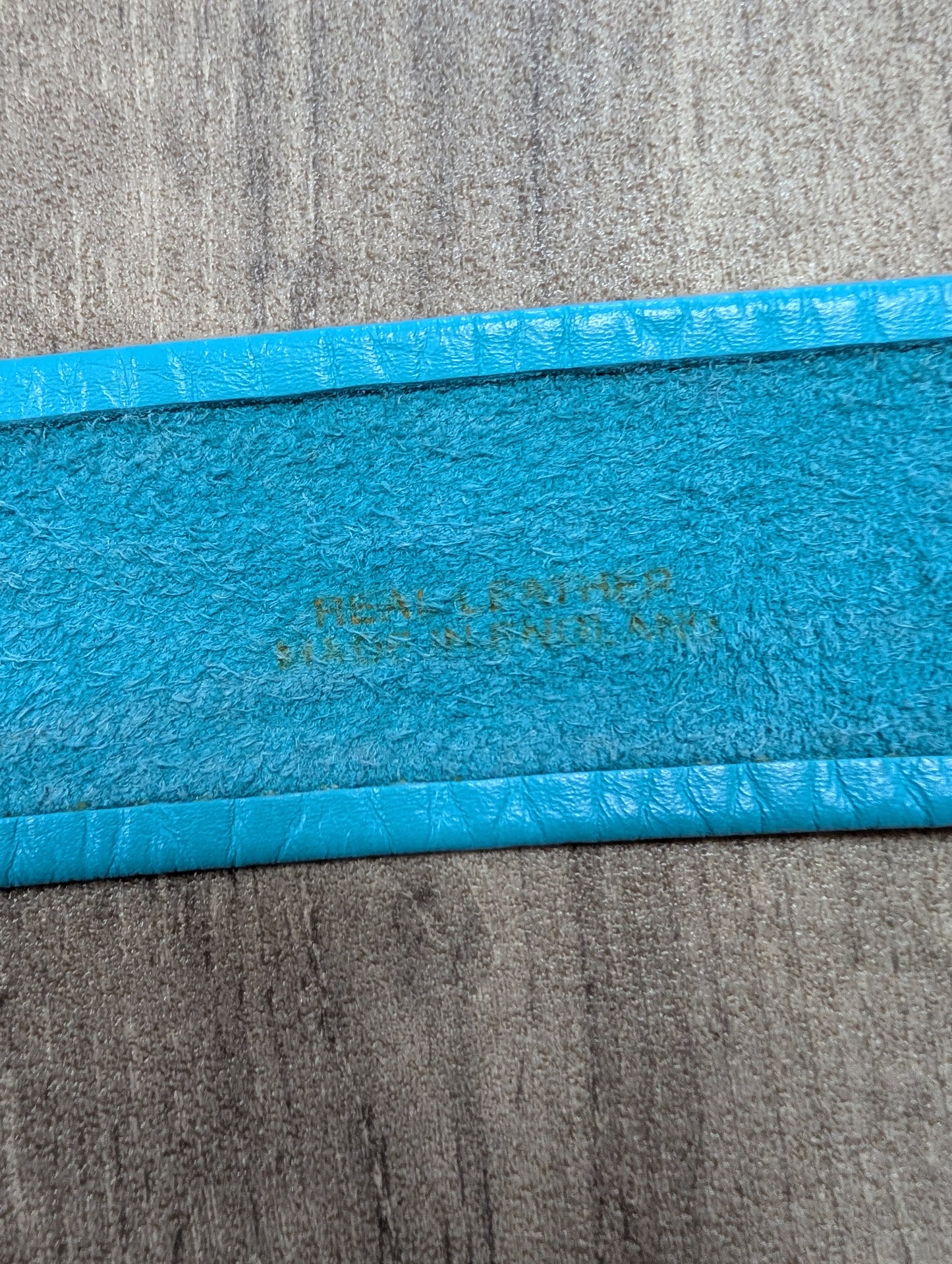 1980s turquoise leather belt