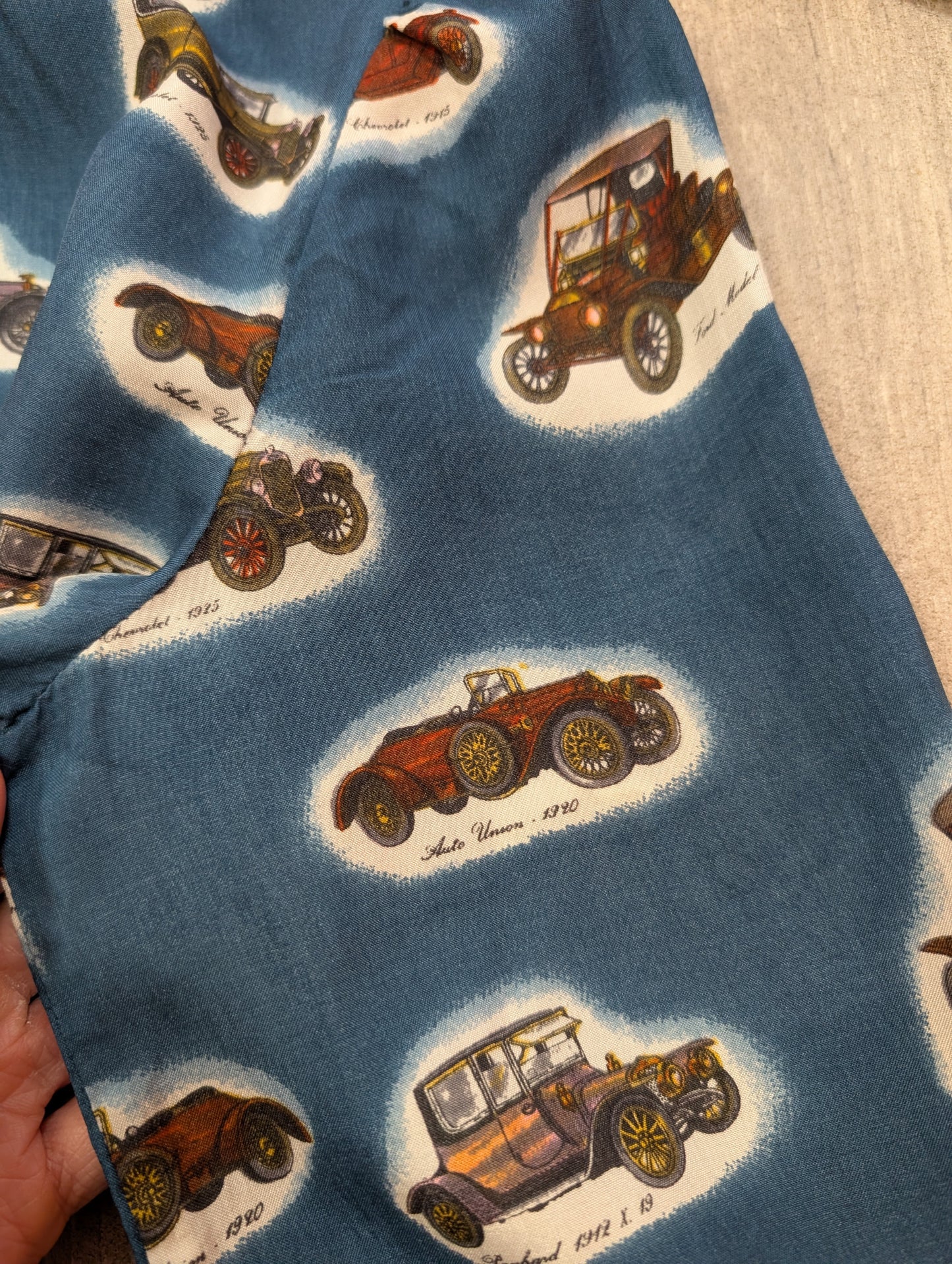 1970s novelty car print shirt - M/12