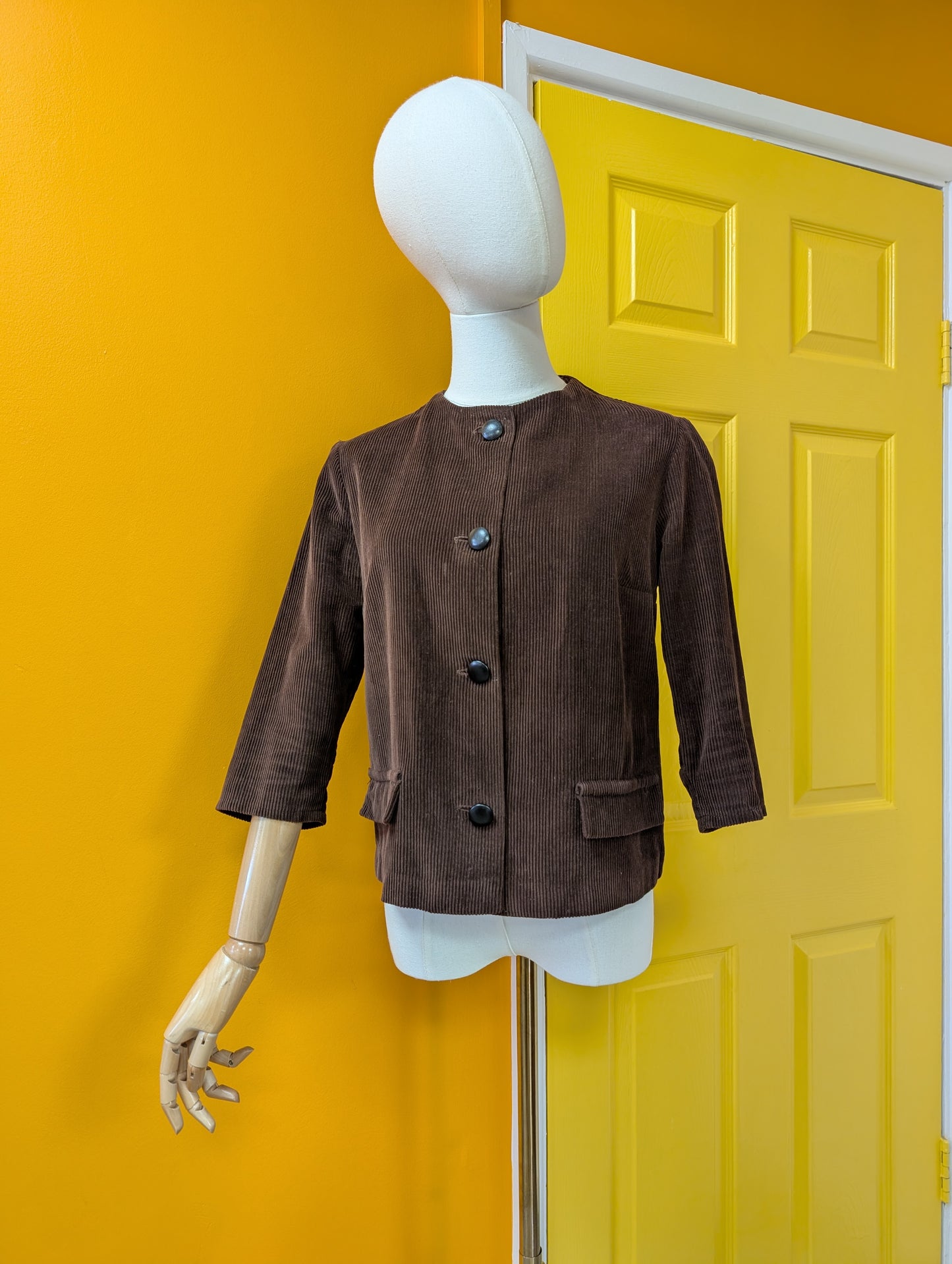 1960s brown corduroy jacket - S