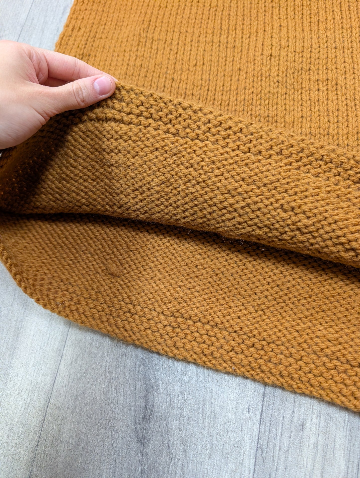 1960s hand knitted wool skirt - XS/S