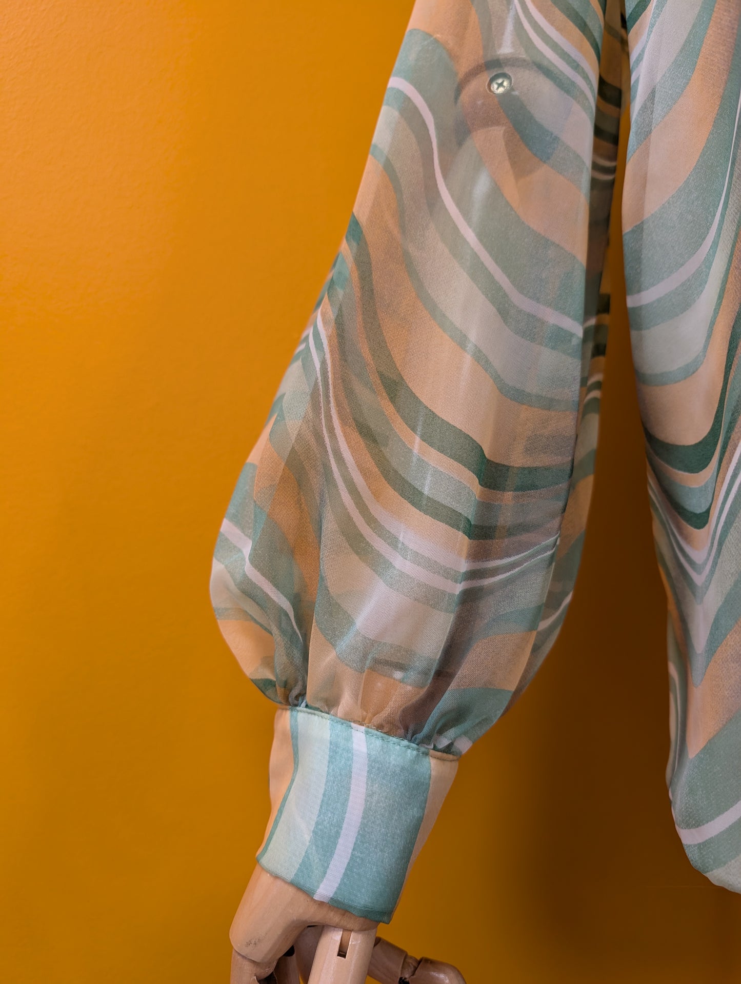 60s/70s Welkut psychedelic blouse - L