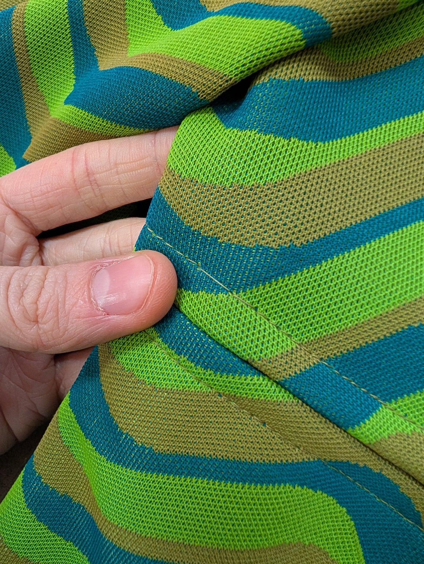 1960s psychedelic crimplene dress - S/8/10