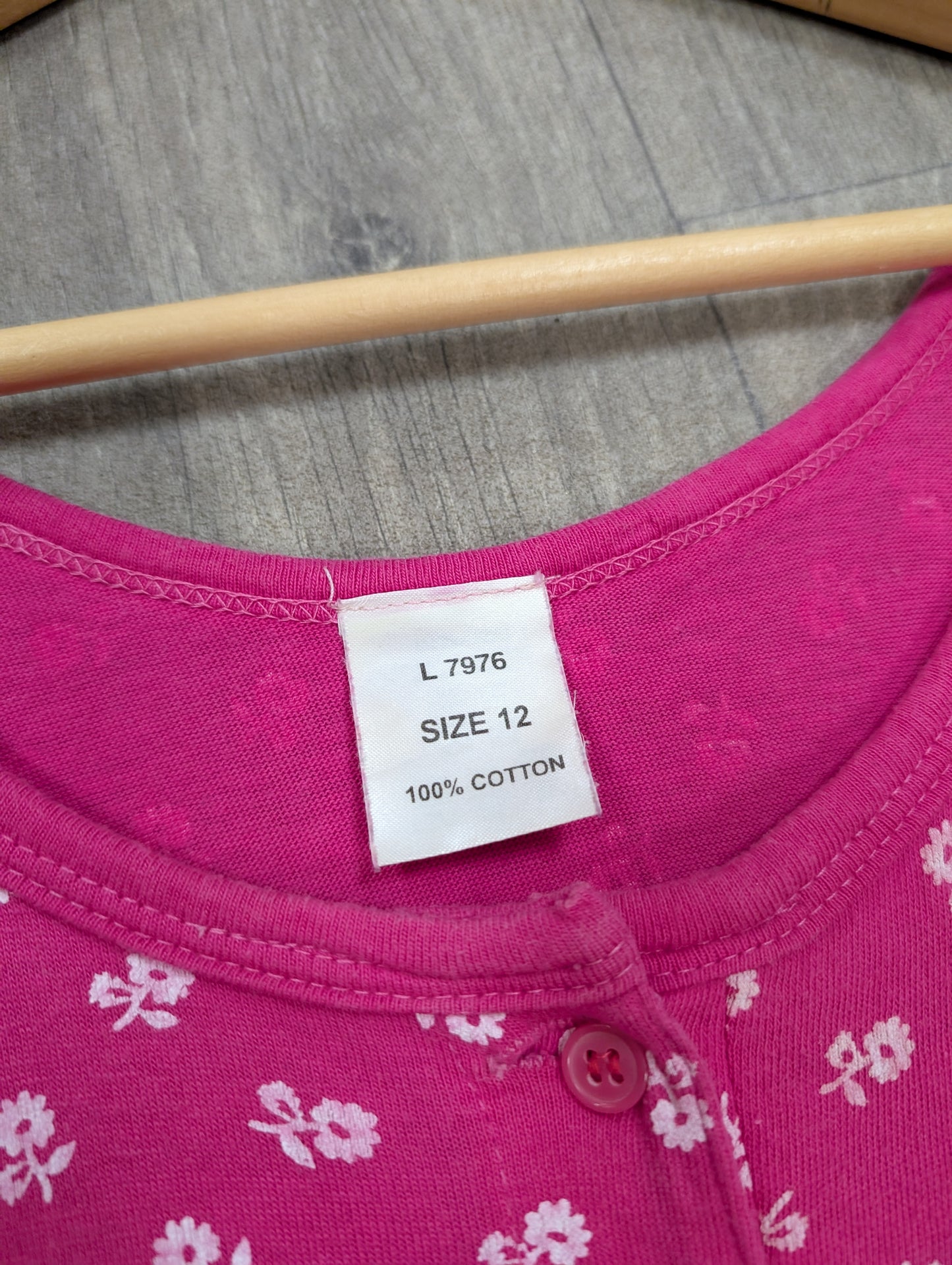 80s/90s floral cotton pink playsuit with belt - up to a M