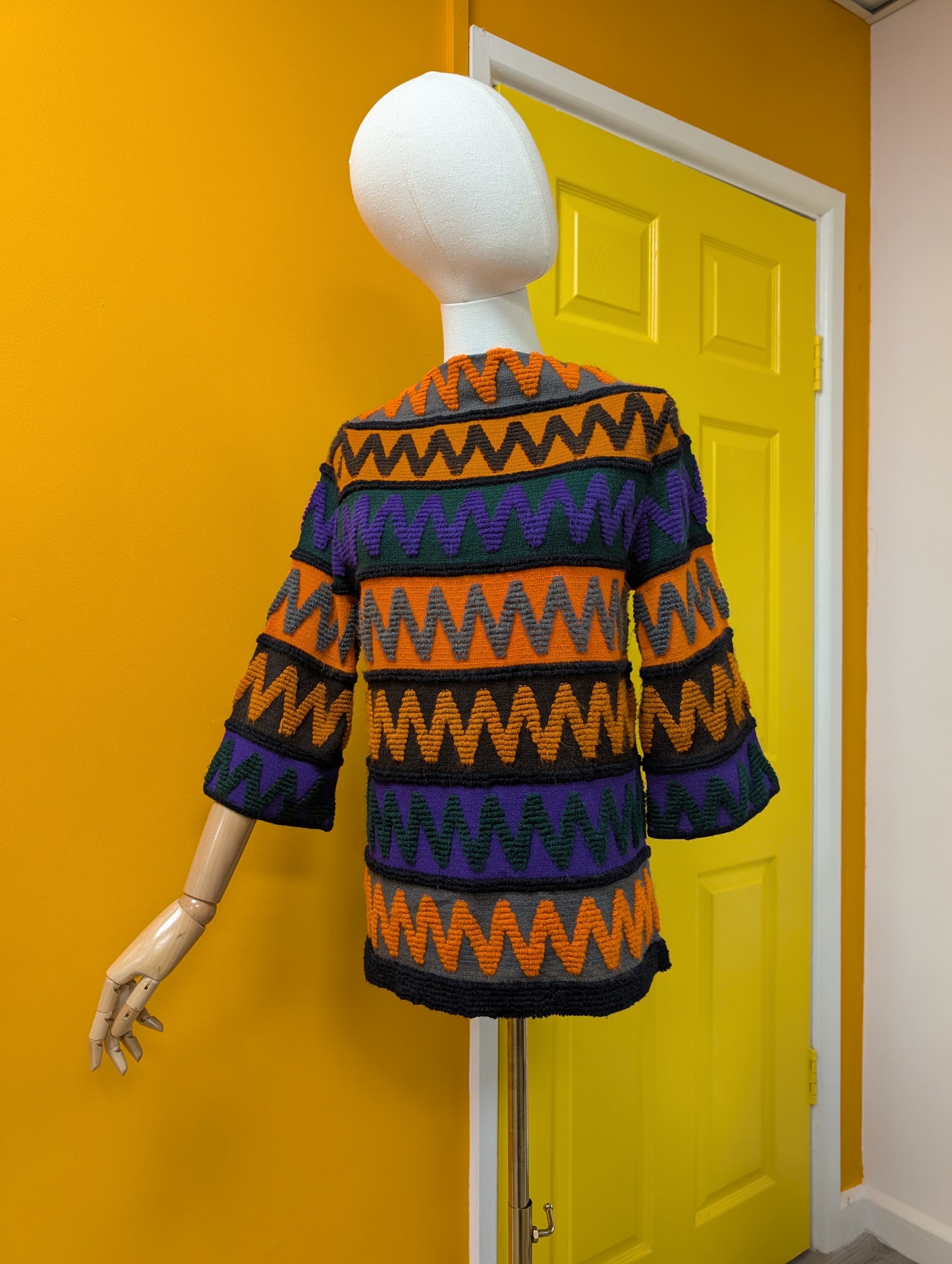 1960s Pant-Man textured jumper