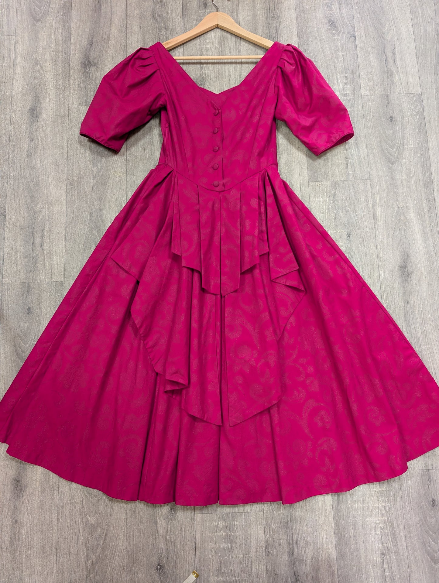 1980s Laura Ashley pink dress - S/8
