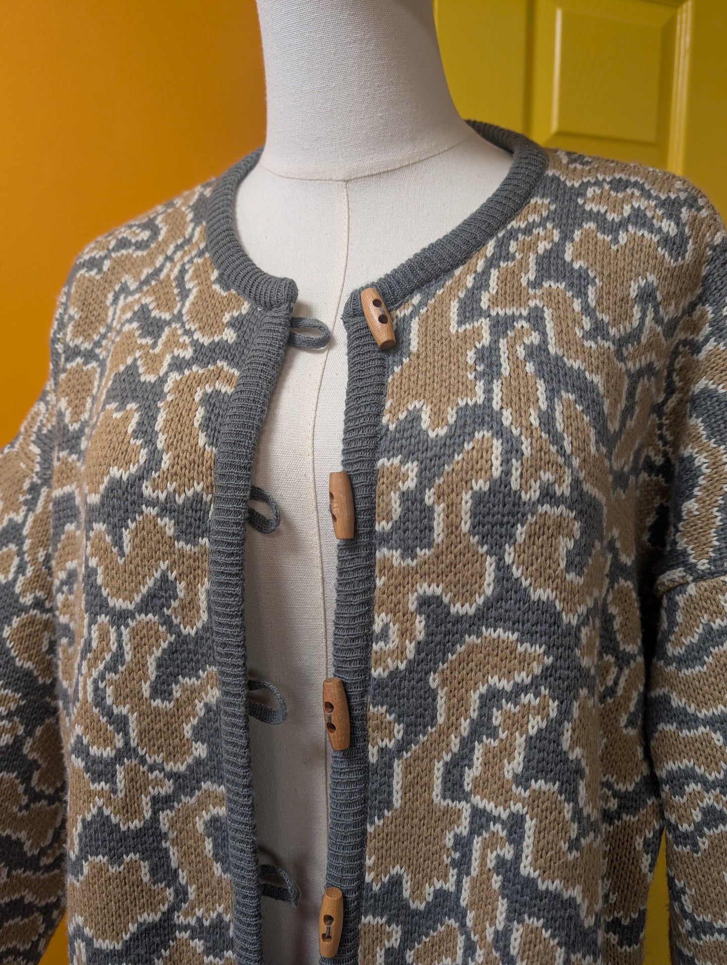 1980s Bill Gibb wool blend cardigan - S/M
