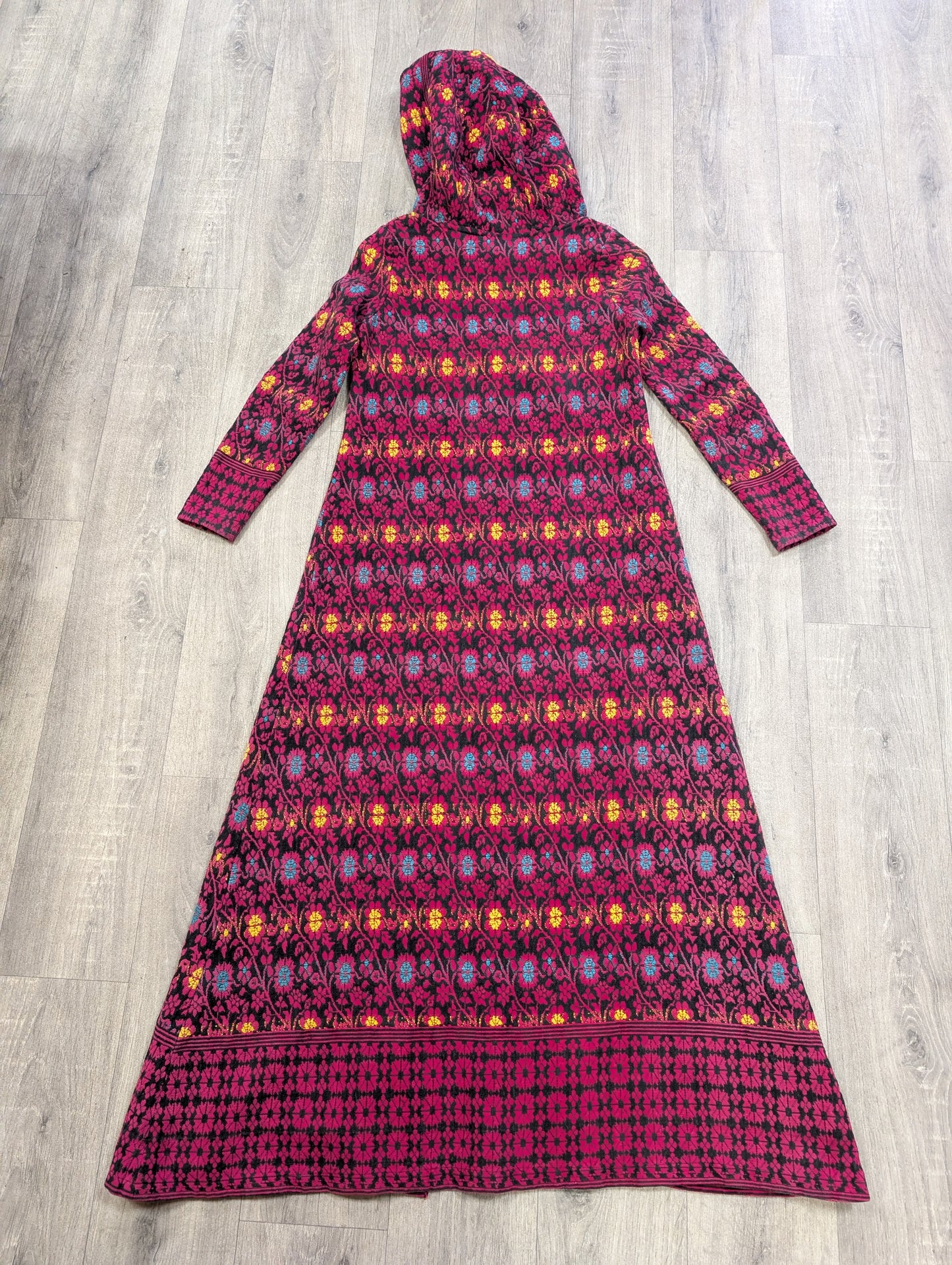 1960s Forbidden Fruit cotton tapestry hooded coat - XS/S